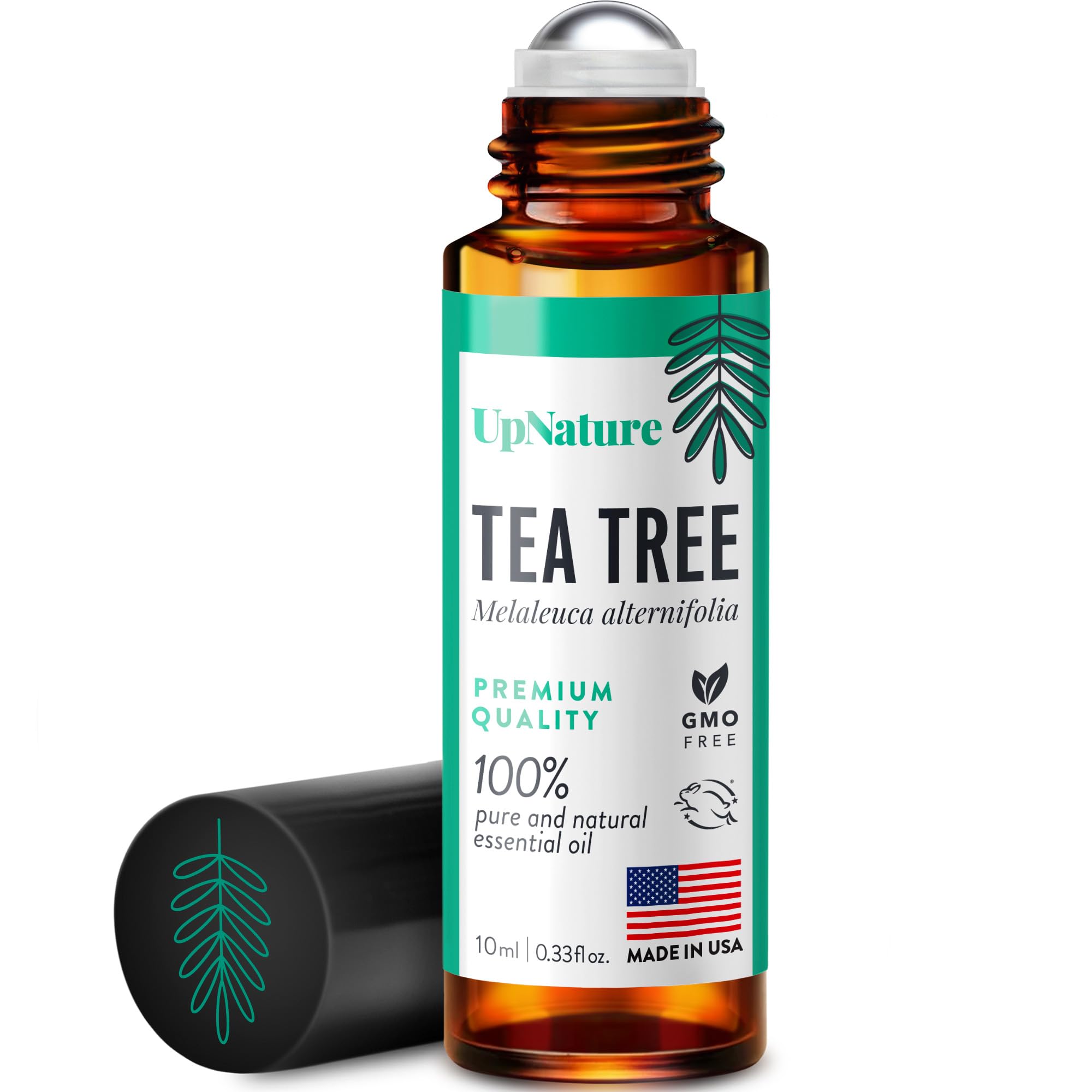 UpNature Tea Tree Essential Oil Roll On - 100% Natural Tea Tree Oil for Skin