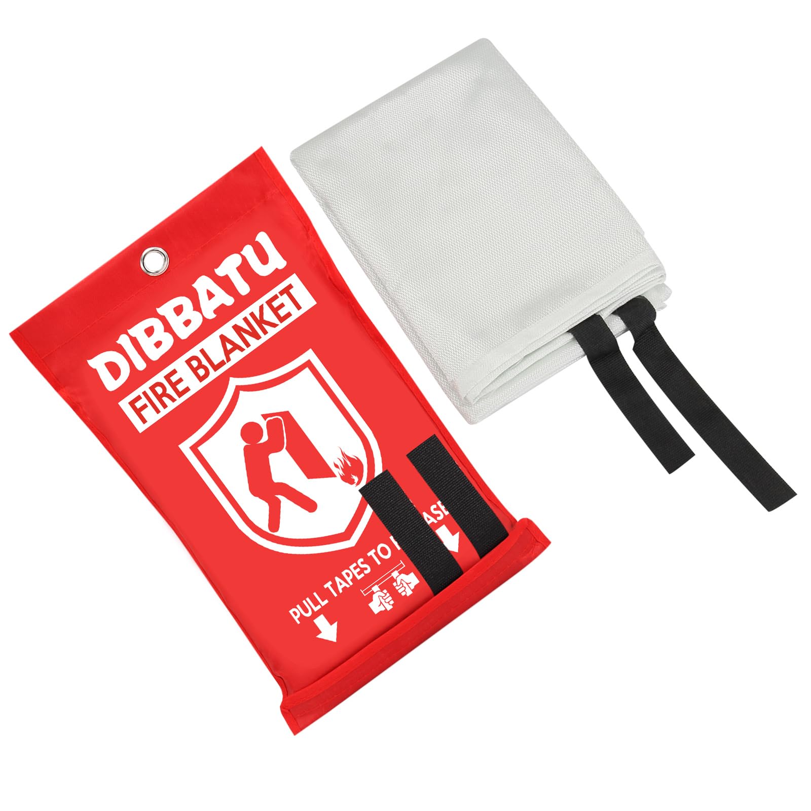 DIBBATU Fire Blanket for Home and Kitchen, Fire Blankets Emergency for Home, Emergency Fire Blankets Retardant for House, Fireproof Blanket, Survival FireBlanket for Kitchen,Fireplace, Grill, BBQ