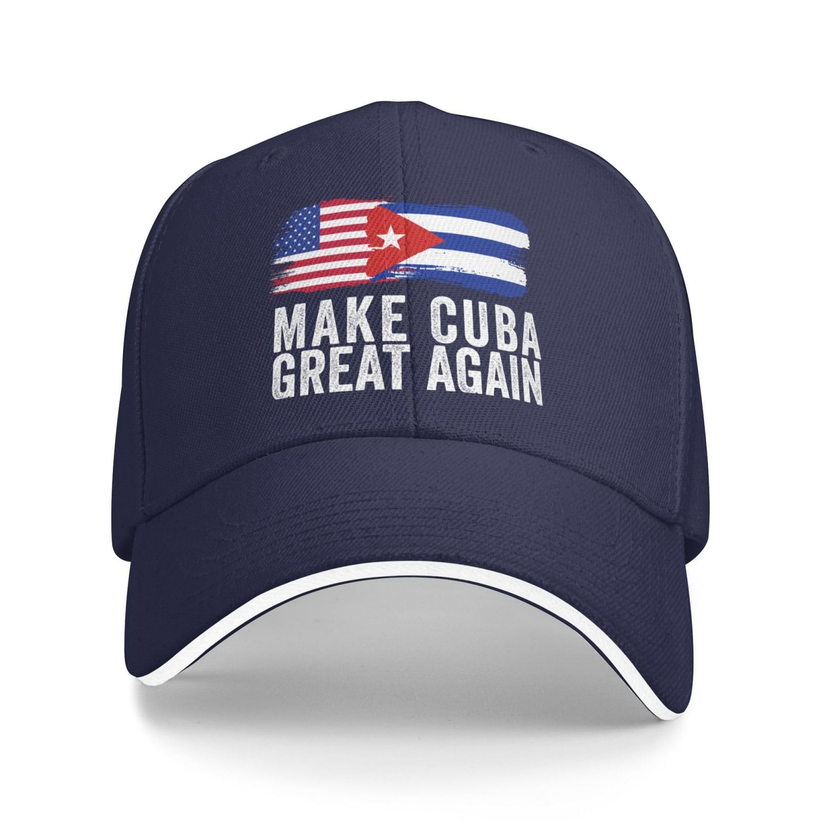bamgen Make Cuba Great Again hat Cuban Flag Baseball Cap Navy