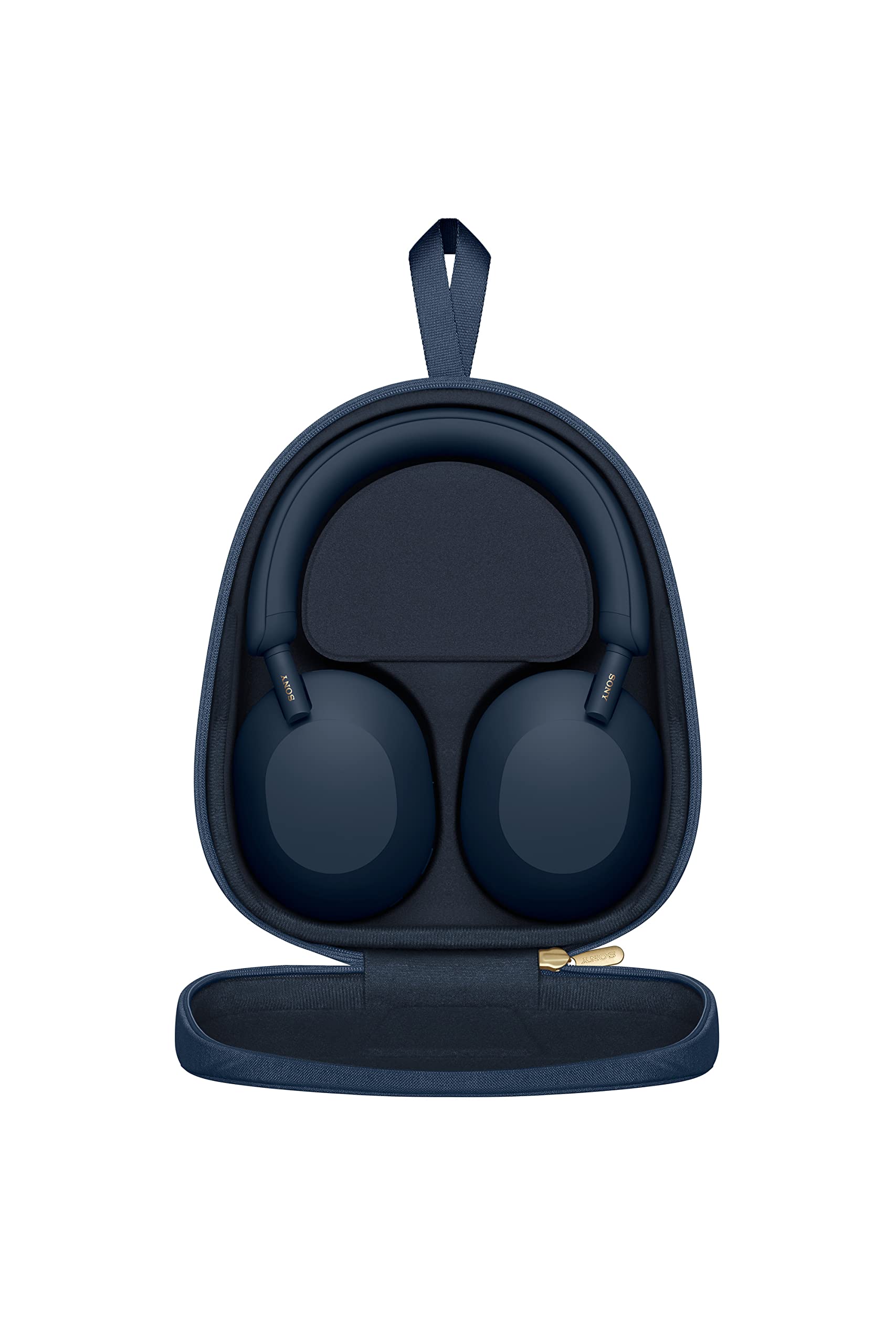 Sony WH-1000XM5 The Best Wireless Noise Canceling Headphones, Made Of Soft Fit Synthetic Leather, Integrated Processor V1, With 4 Beamforming Microphones, Up To 30-Hour Battery Life, Midnight Blue