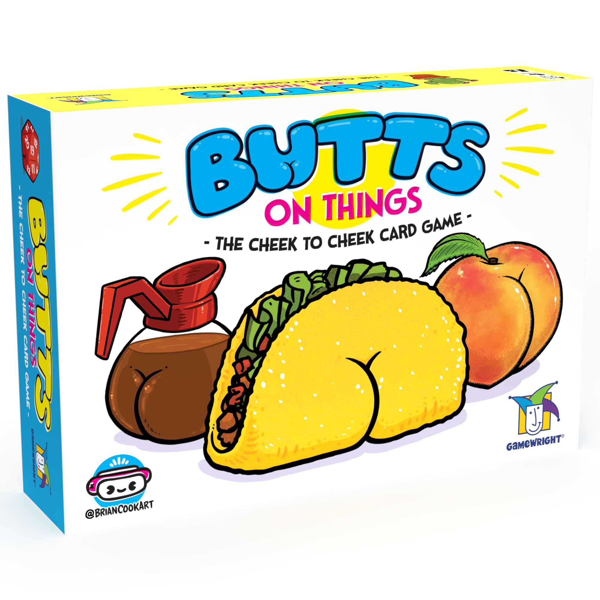 Gamewright - Butts On Things - The Cheek to Cheek Card Game - for Kids Ages 8 and Up - Perfect for Family Game Night!