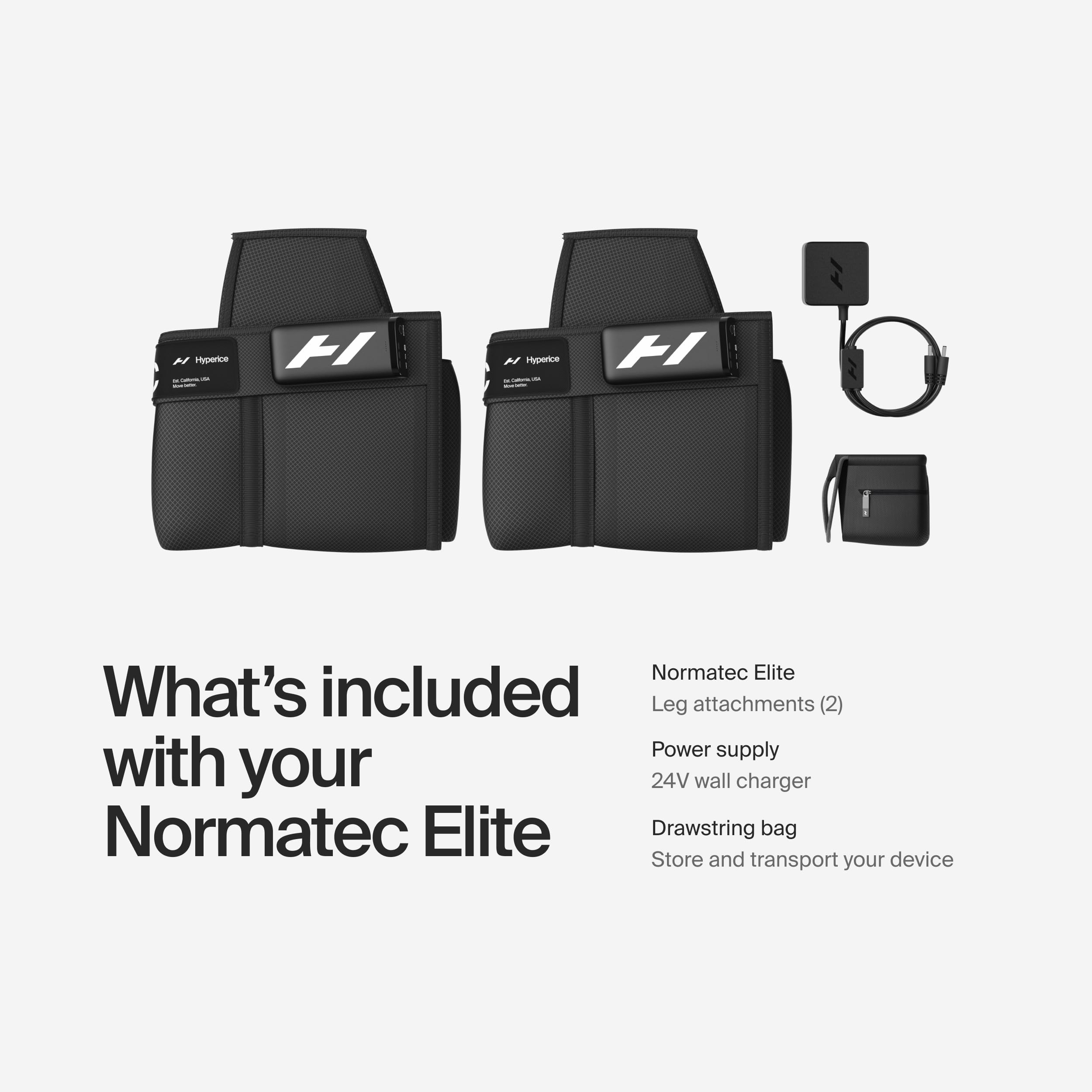 Hyperice Normatec Elite - Standard Size - Cordless Recovery System with Patented Dynamic Compression Massage Technology