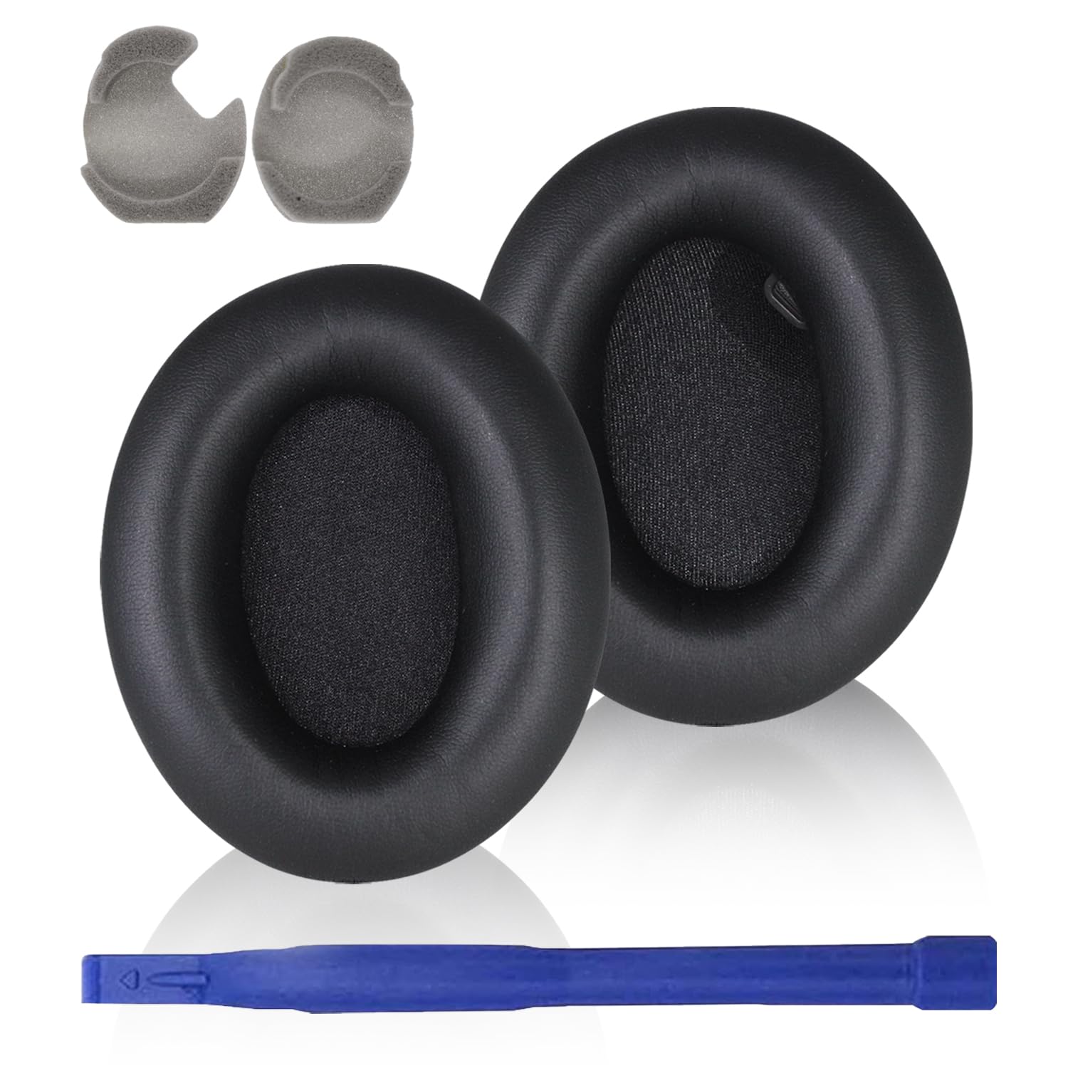 WH-1000XM4 Replacement Earpads Cushions, Protein Leather Ear Pads for Sony WH-1000XM4(WH1000XM4) Noise Canceling Headphones with High Density Memory Foam, Without Affecting Sensor (Black)