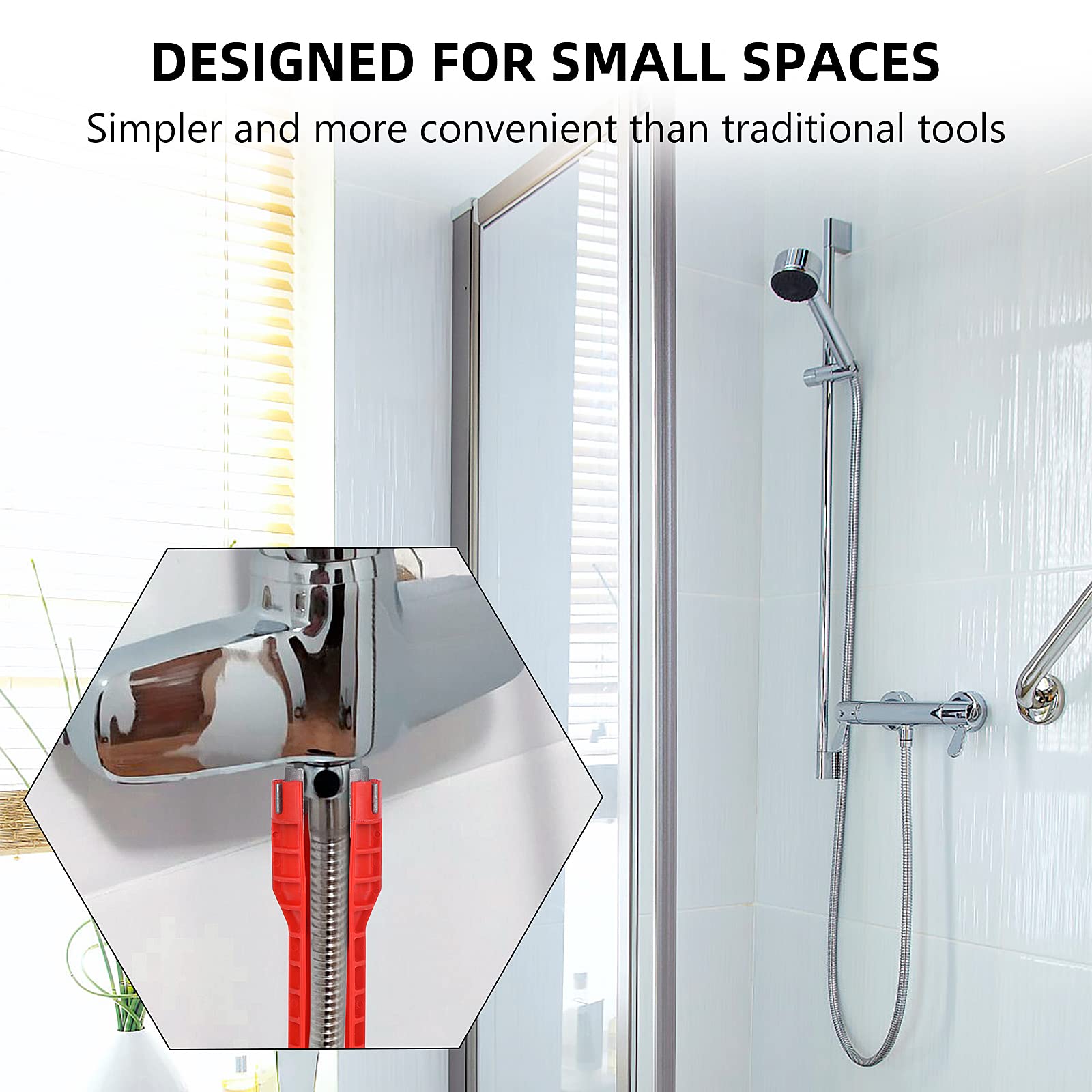 peaceleaf 14-in-1 Multi-functional Wrench for Toilet, Sink, Bathroom, Kitchen Plumbing Installation and Repairs