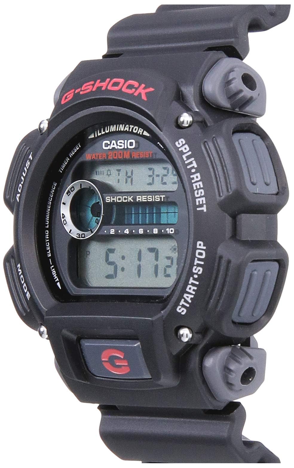 Casio Men's G-Shock DW9052-1V Shock Resistant Black Resin Sport Watch