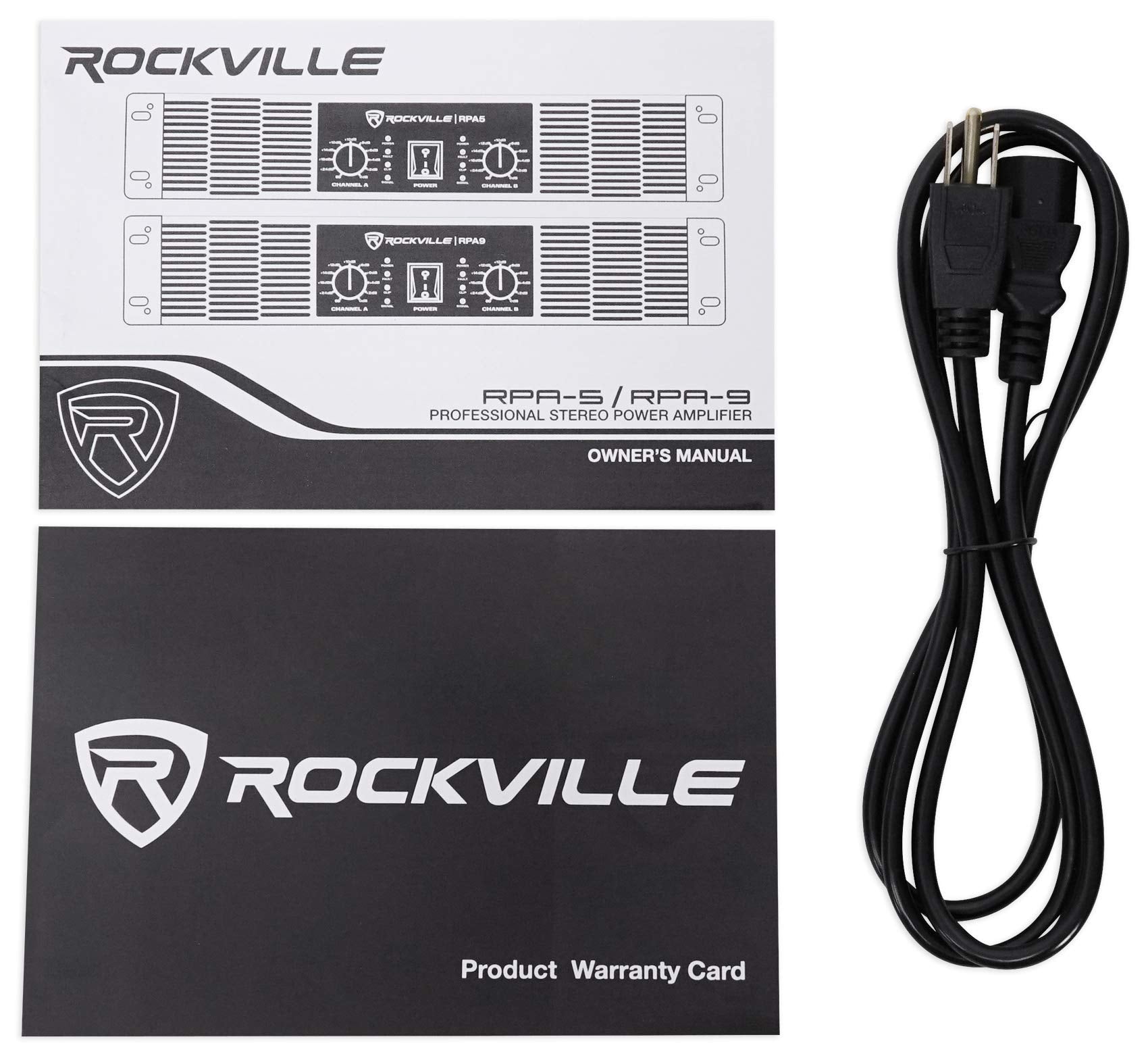 Rockville RPA5 1000W Peak / 400W RMS 2-Channel Power Amplifier, Rack Mountable - Perfect for Live Sound, Pro Audio, DJs