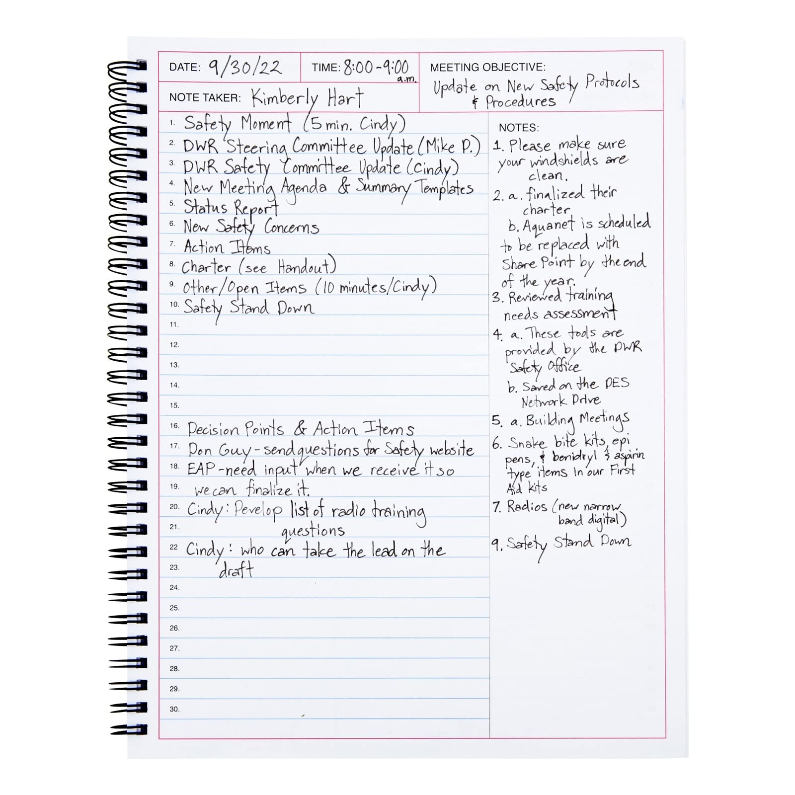 Juvale Meeting Notebook for Work & Office Use - Pack of 2 8.5 x 11 in White Soft Cover Modern - Spiral Bound Daily Planner & Project Management Notes - Office Supplies & Desk Accessories