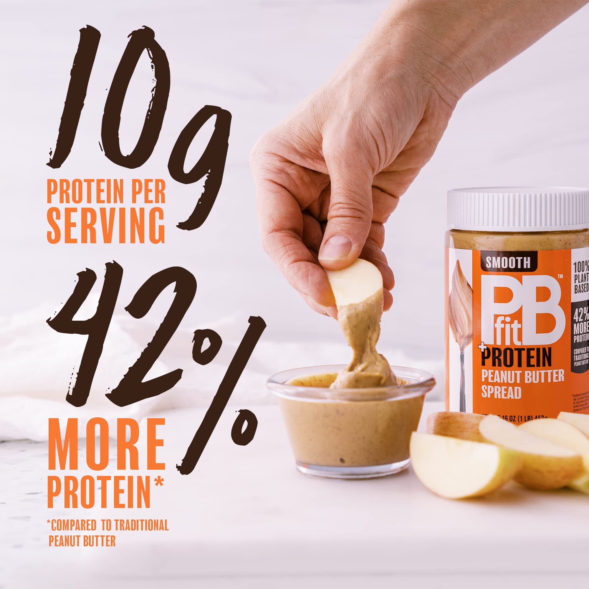 PBfit Peanut Butter, Protein-Packed Spread, Peanut Butter Spread, 16 Oz