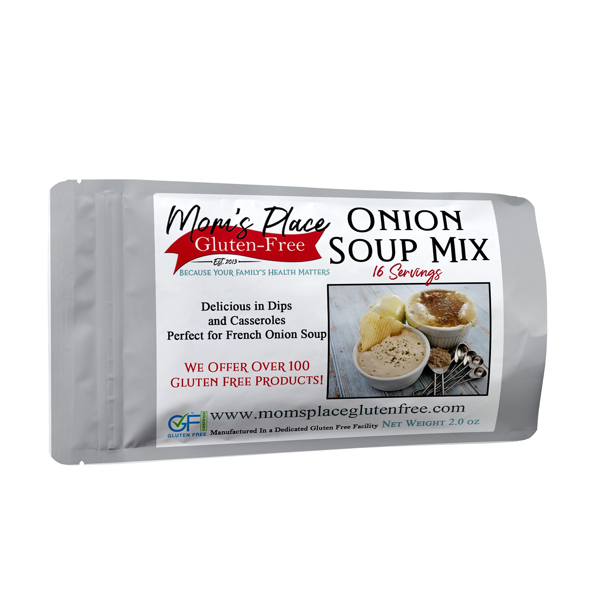 Mom’s Place Gluten Free & Dairy Free Onion Soup Mix or Chip 2.0 oz