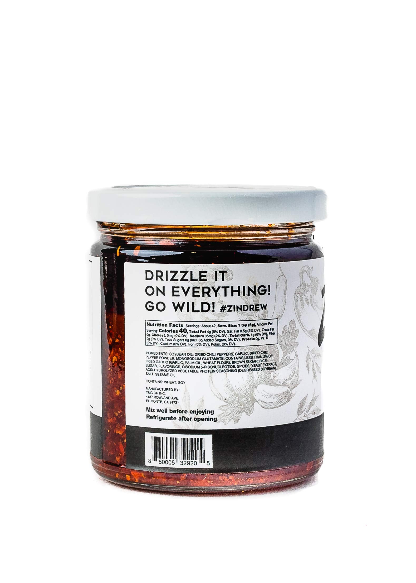 ZINDREW CHILI Crunchy Garlic Chili Oil OG BATCH. Premium Spicy, Savory, Umami Gourmet All-Purpose Hot Chili Crisp Sauce (OG BATCH- very mild heat and X BATCH- very spicy) 8.12oz