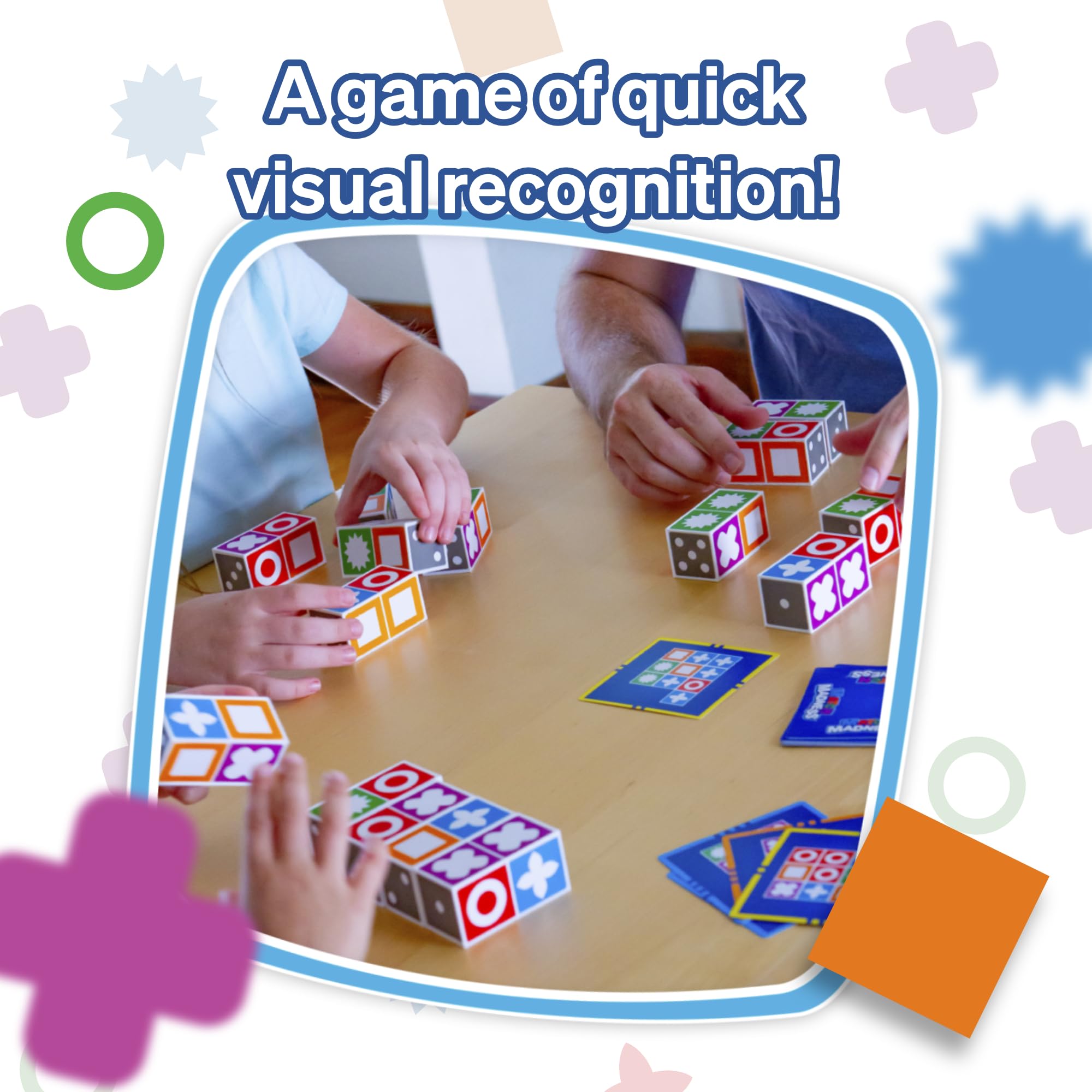 Foxmind Match Madness Board Game, Dual Mode Visual Recognition Matching Board Game, Fast Paced Puzzle Game to Develop Problem Solving Skills, Fun Board Games for Adults and Family