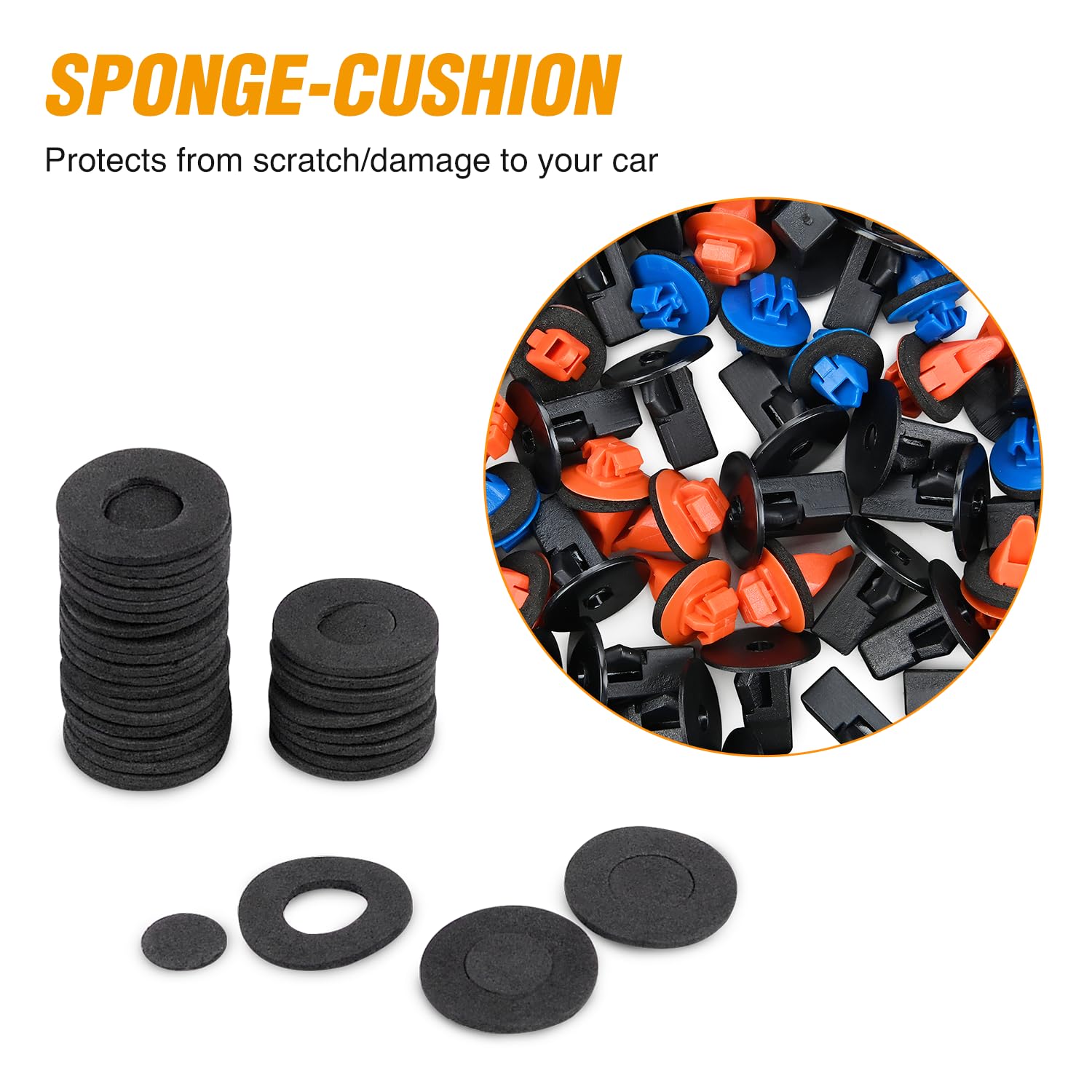 GOOACC 120PCS Car Bumper Retainer Clips Bumper Fender Liner Kit for Lexus Toyota 4Runner Tacoma RAV4 Scion 75495-35010 75397-35010 90189-06065 90189-06013 with Fastener Remover