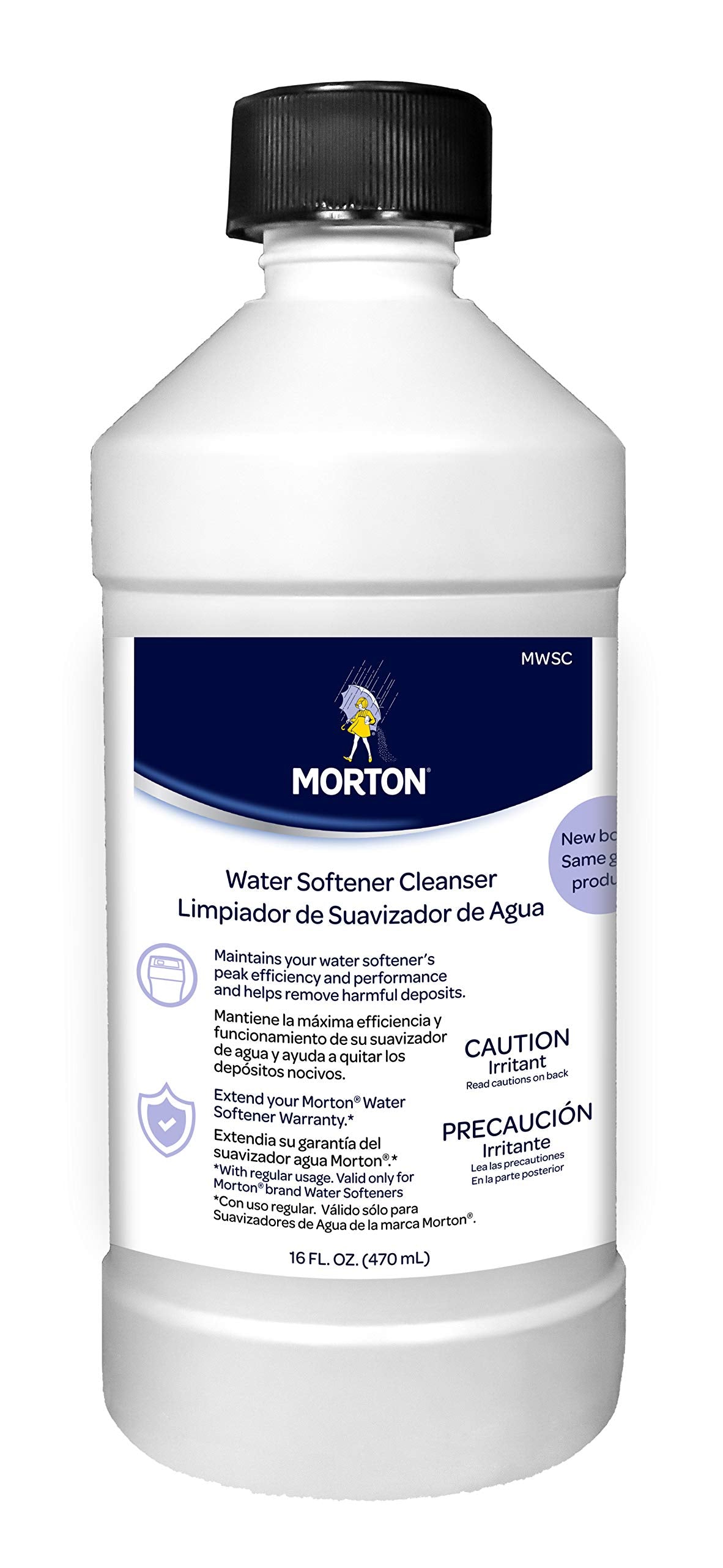 Morton MWSC Universal Water Softener Cleanser, Off-White, 16 Fl Oz