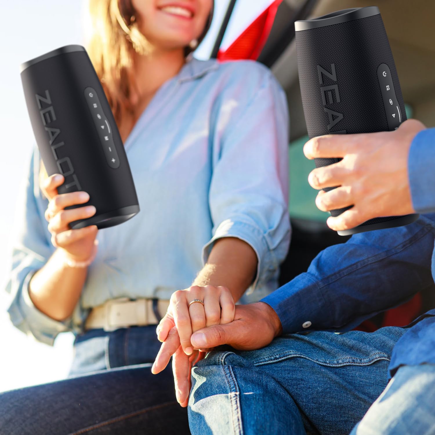ZEALOT Bluetooth Speaker, Bluetooth Speaker,Portable Speaker with BassUp,IP67 Waterproof Speaker,20H Playtime,Stereo,EQ,Outddor Speaker for Beach,Gifts