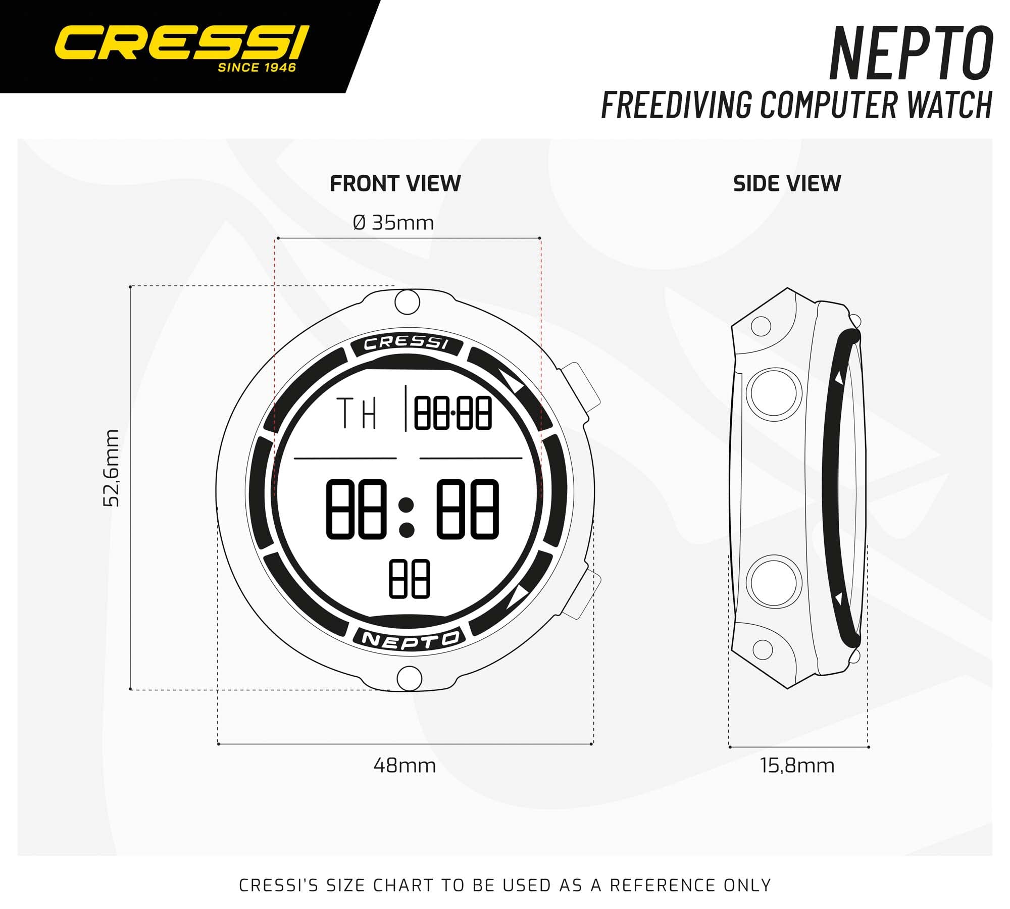 Cressi Nepto Watch Computers, Blue