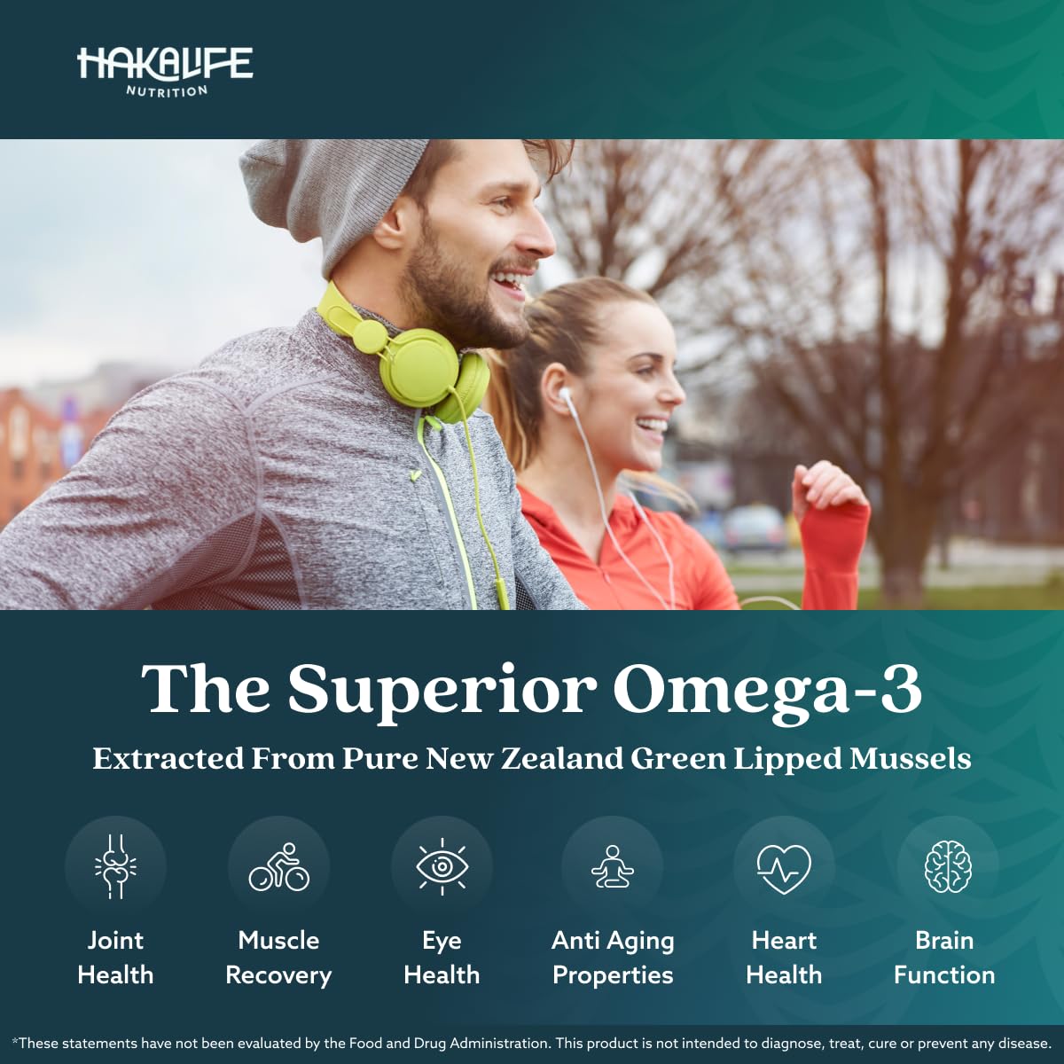 GLX3 Joint Support Extra Strength Omega-3 Supplement | Premium New Zealand Green Lipped Mussel Oil - Comfort, Flexibility, Muscle Recovery - ETA EPA DHA Omega 3 Supplement Capsules by Haka Life