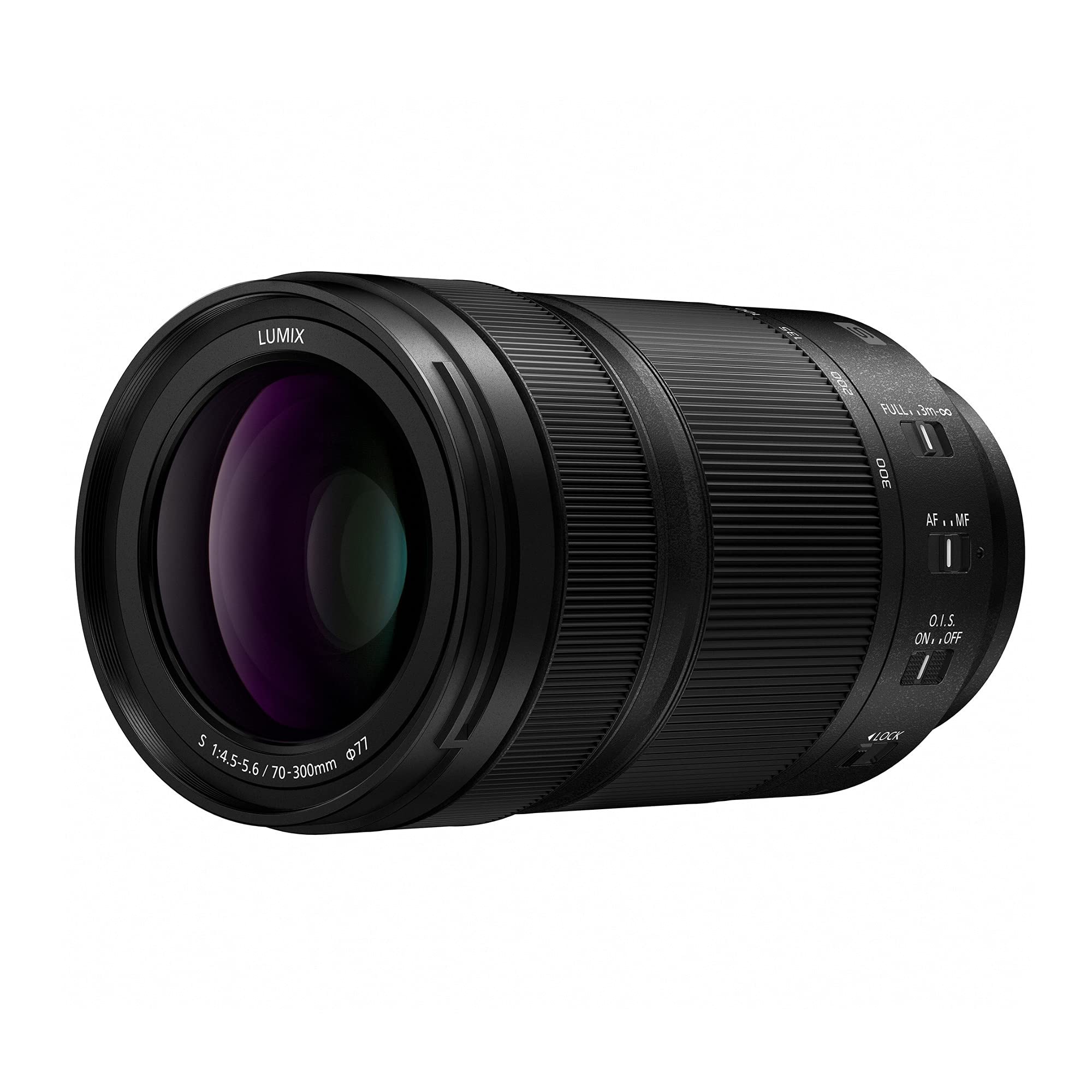 Panasonic LUMIX S Series Camera Lens, 70-300mm F4.5-5.6 Macro O.I.S. L Mount Interchangeable Lens for Mirrorless Full Frame Digital Cameras Black