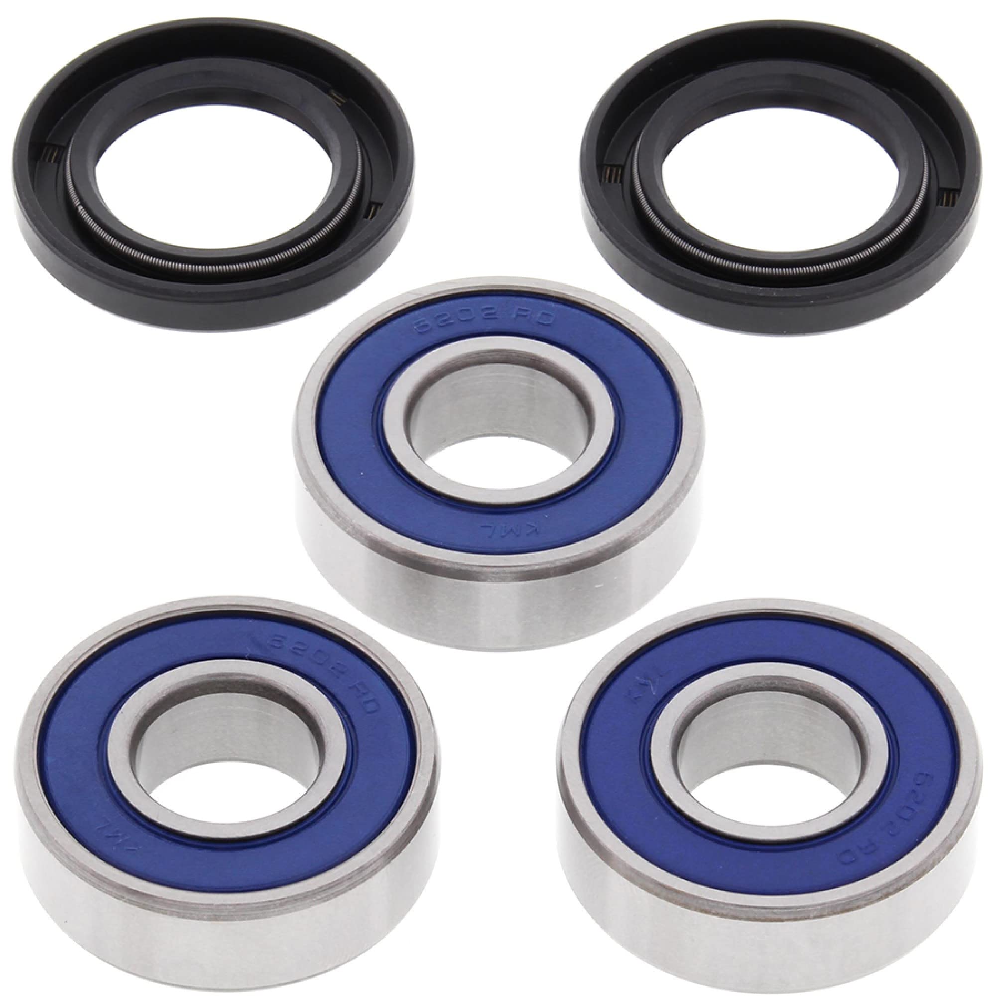 All Balls Racing Rear Wheel Bearing Kit 25-1189 Compatible with/Replacement for Yamaha TT225 1986-1987, XT125 1982-1983, XT200 1982-1983, XT225 1992-2007, XT250 2008-2018