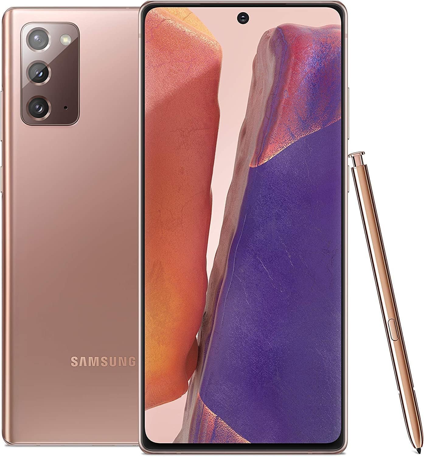 Samsung Galaxy Note 20 5G (128GB, 8GB) 6.7" AMOLED+, Snapdragon 865, Global 5G VoLTE (Fully Unlocked for AT&T, Verizon, Sprint, Metro) N981U (Mystic Bronze) (Renewed)