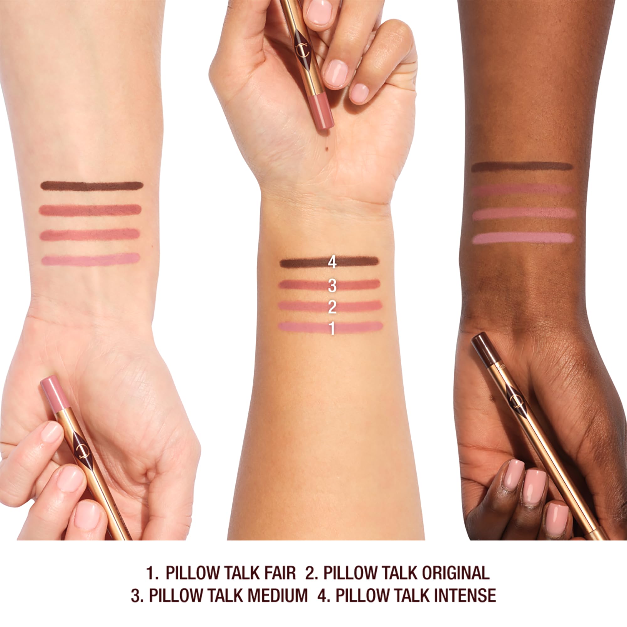 Charlotte Tilbury Lip Cheat Lip Liner Pencil - Gives Lips a Fuller-Looking, Defined Pout - Enriched with Jojoba Oil & Hyaluronic Acid - Waterproof, Smudge-Proof & Transfer-Proof - Pillow Talk Fair