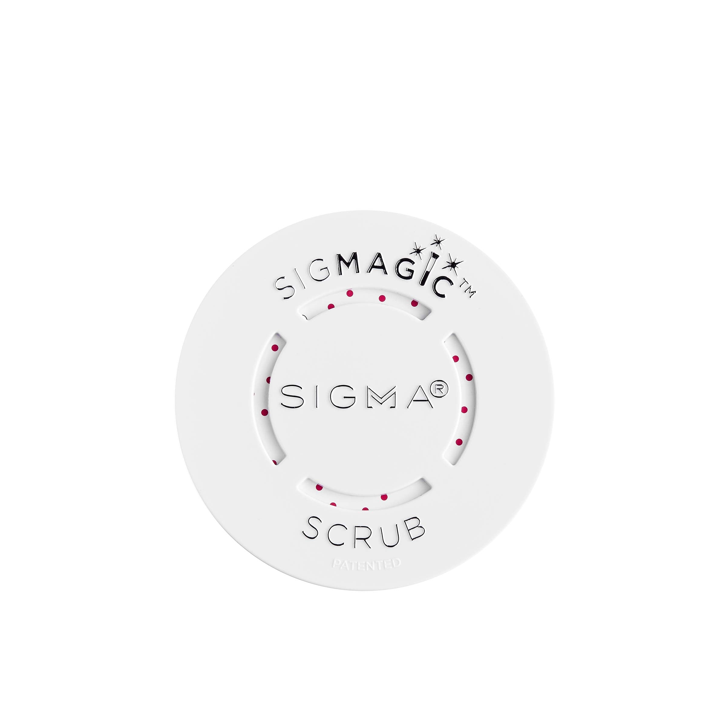 Sigma Beauty Portable 2-in-1 SigMagic Scrub – Solid, Professional Grade Makeup Brush Cleaner with Silicone Texture to Quickly and Effectively Remove Makeup Residue & Build Up on Makeup Brushes (1pc)