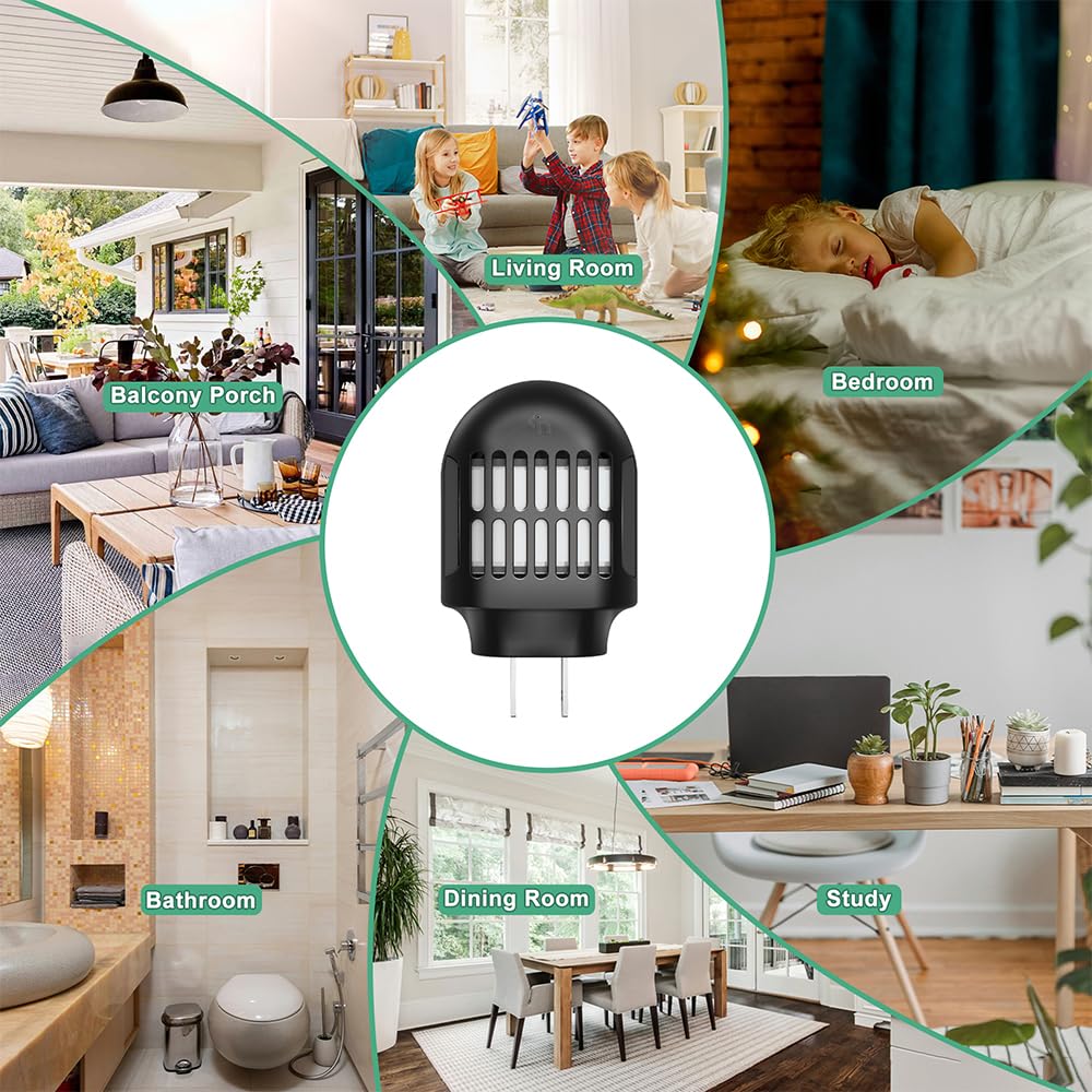 Simashts Mosquito Repeller, Electronic Mosquito Repellent Plug in Indoor Use, No Candles or Flames,DEET-Free, for Home, Bedroom, Office, Kitchen (Black)