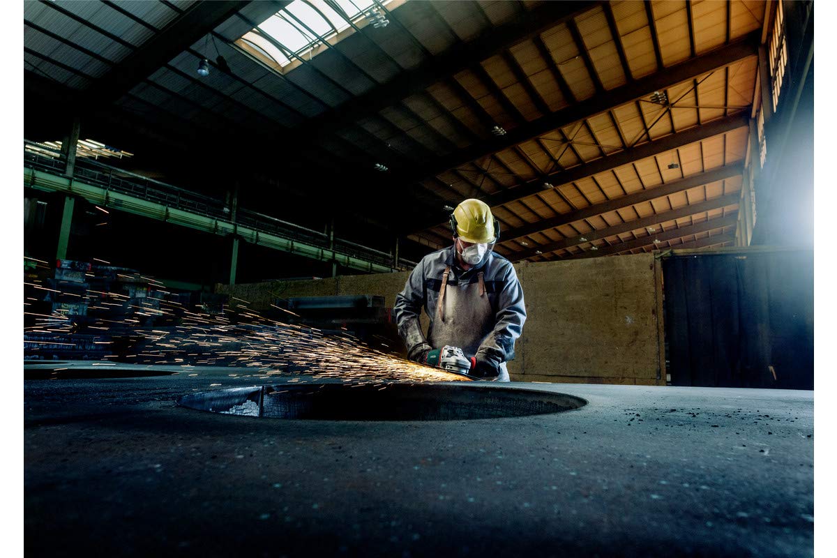 Metabo 9-Angle Grinder, 6,600 RPM, 15.0 Amp W/Lock-On Trigger, Performance Angle Grinders, W24-230 MVT, 606467420, Green