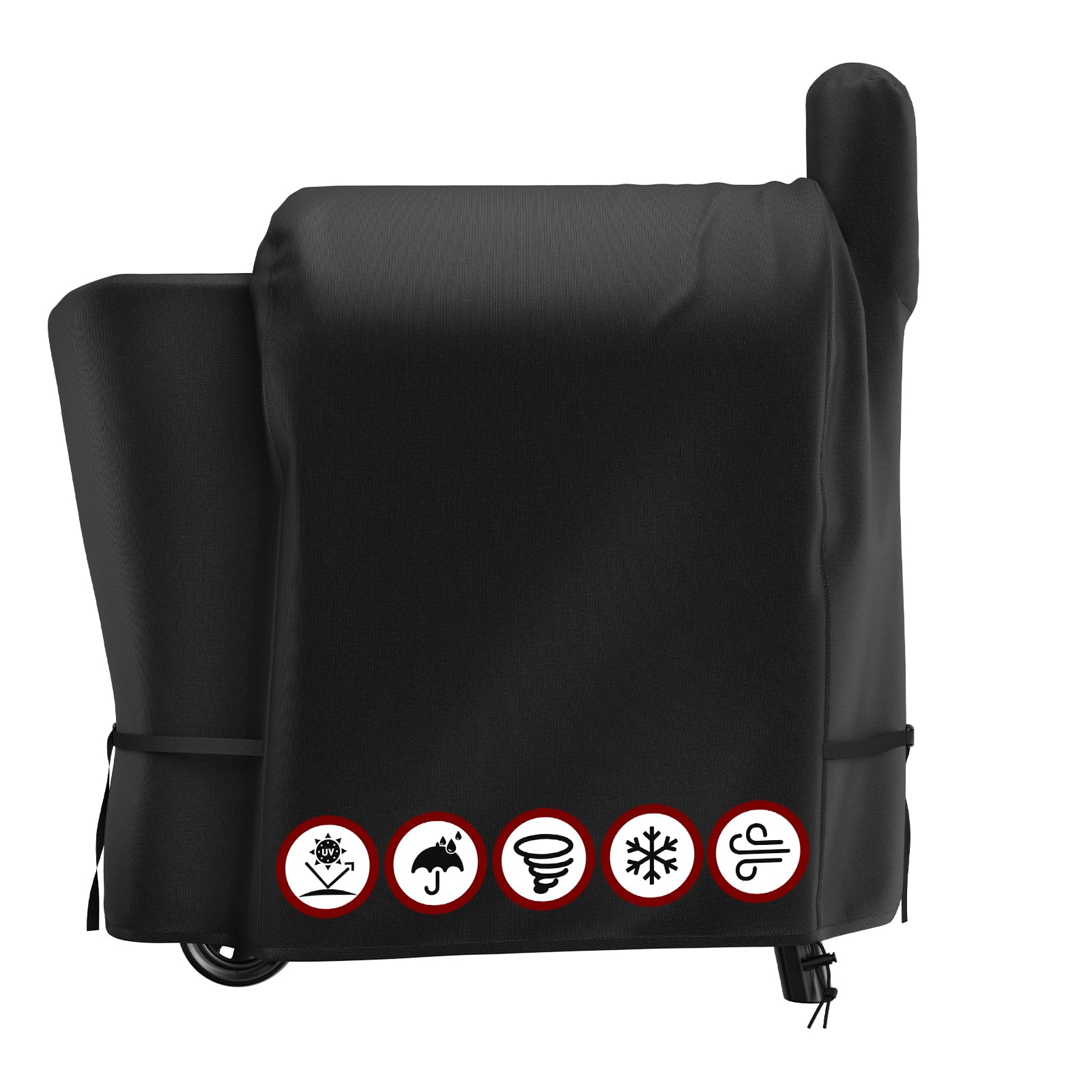 SHINESTAR Grill Cover for Traeger Pro 22 & 575 Series, Waterproof Smoker Grill Cover Compatible with Traeger Lil Tex Elite, Eastwood & Z Grills 550B, Double Straps, Adjustable Drawstring