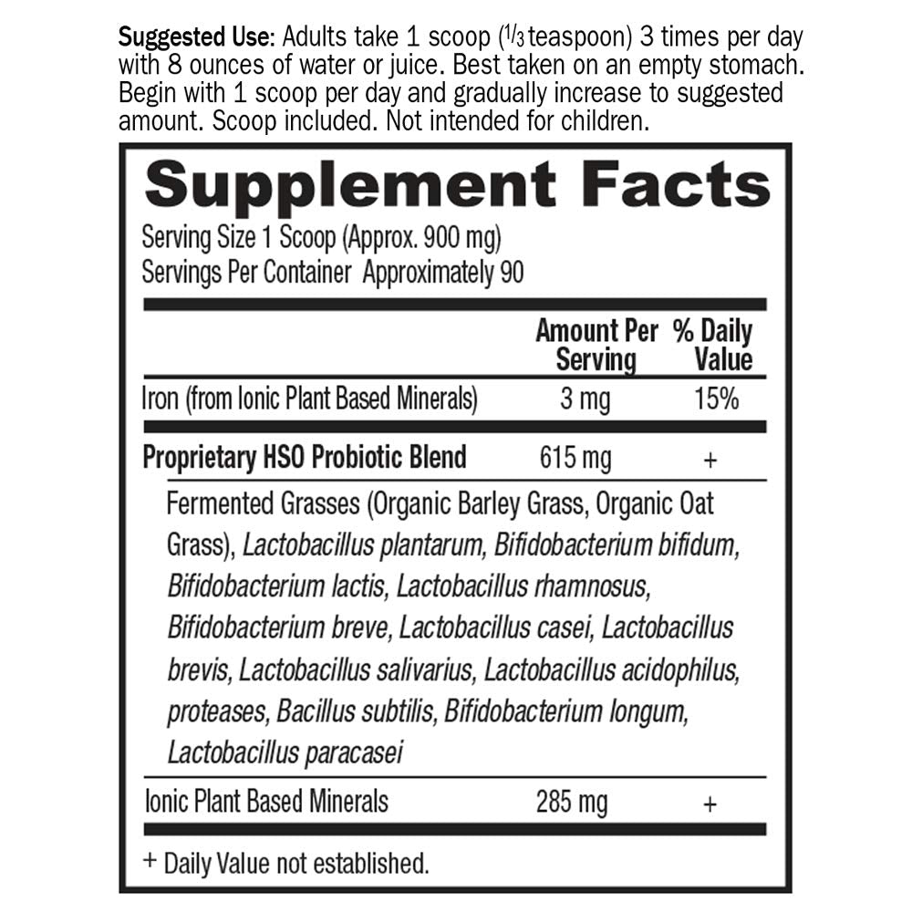 Garden of Life Whole Food Primal Defense HSO Probiotic Dietary Supplement for Digestive and Gut Health, Vegetarian Powder, 2.85 oz