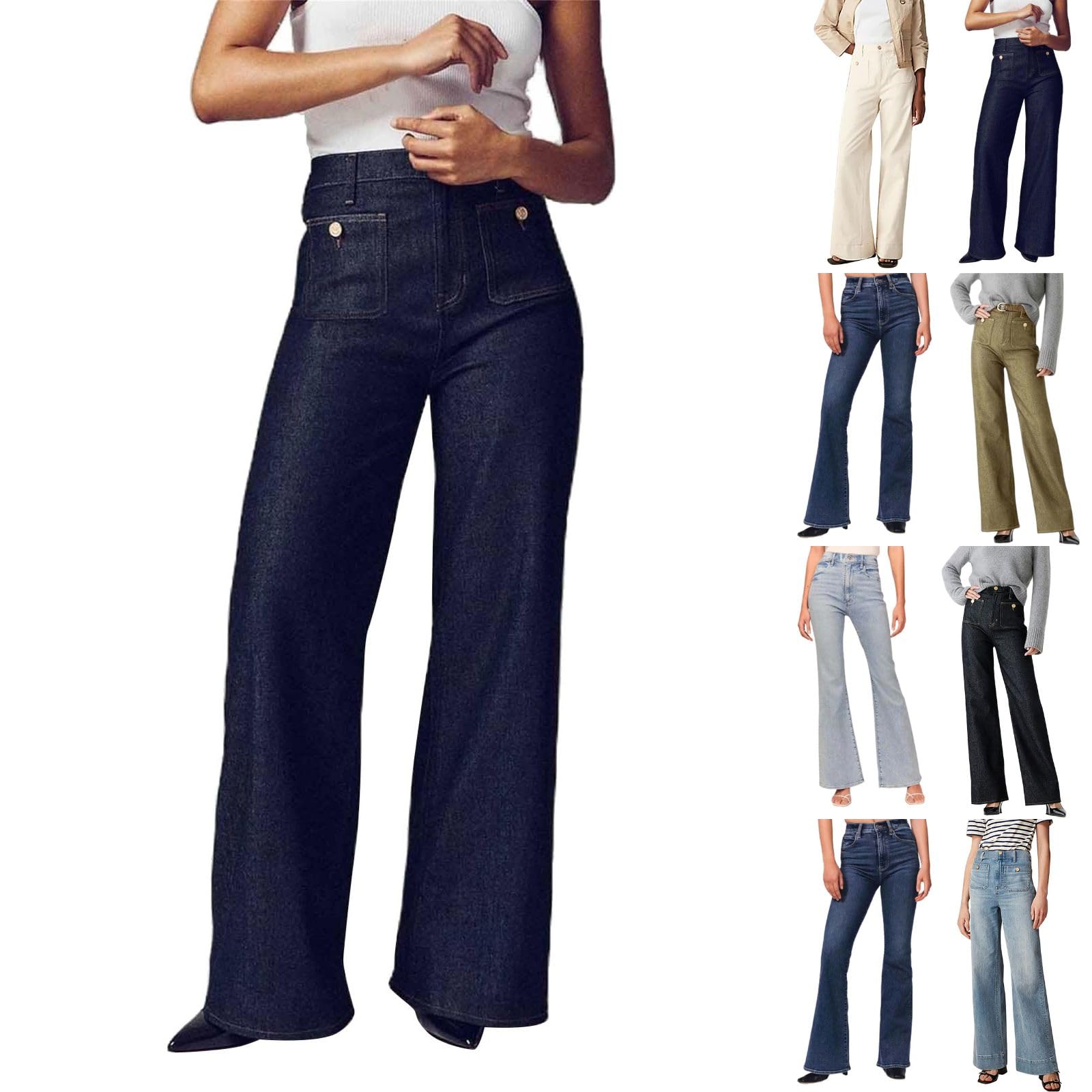 Nantdog Prime Deals October 11-12,Day of Prime Deal,My Orders, Oprah's Favorite Pants 2024，Oprah Pants, Oprah's Favorite Jeans, Tummy Control Pull On Teacher Dress Pants for Women,D,Large