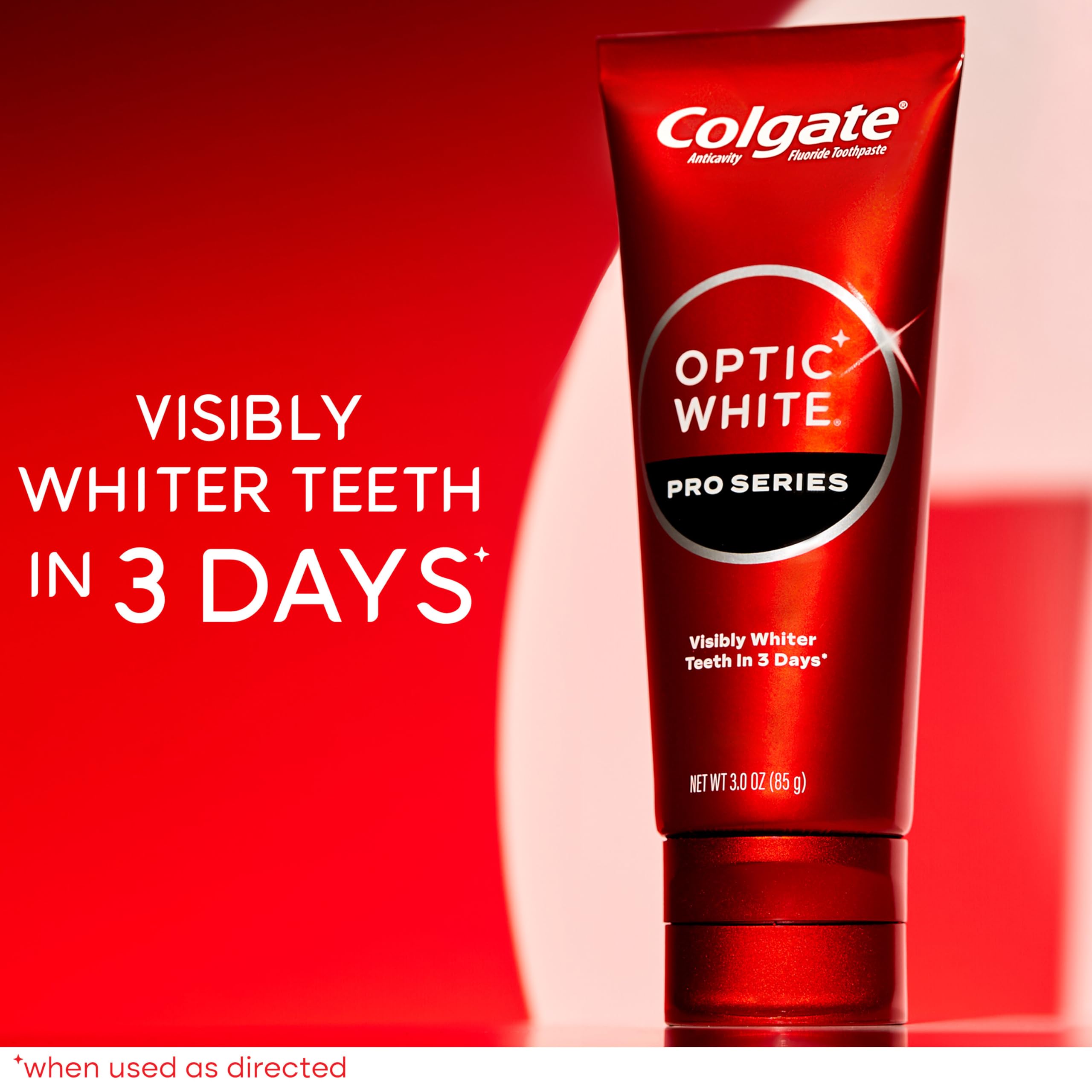 Colgate Optic White Pro Series Whitening Toothpaste with 5% Hydrogen Peroxide, Vividly Fresh, 3 Oz Tube