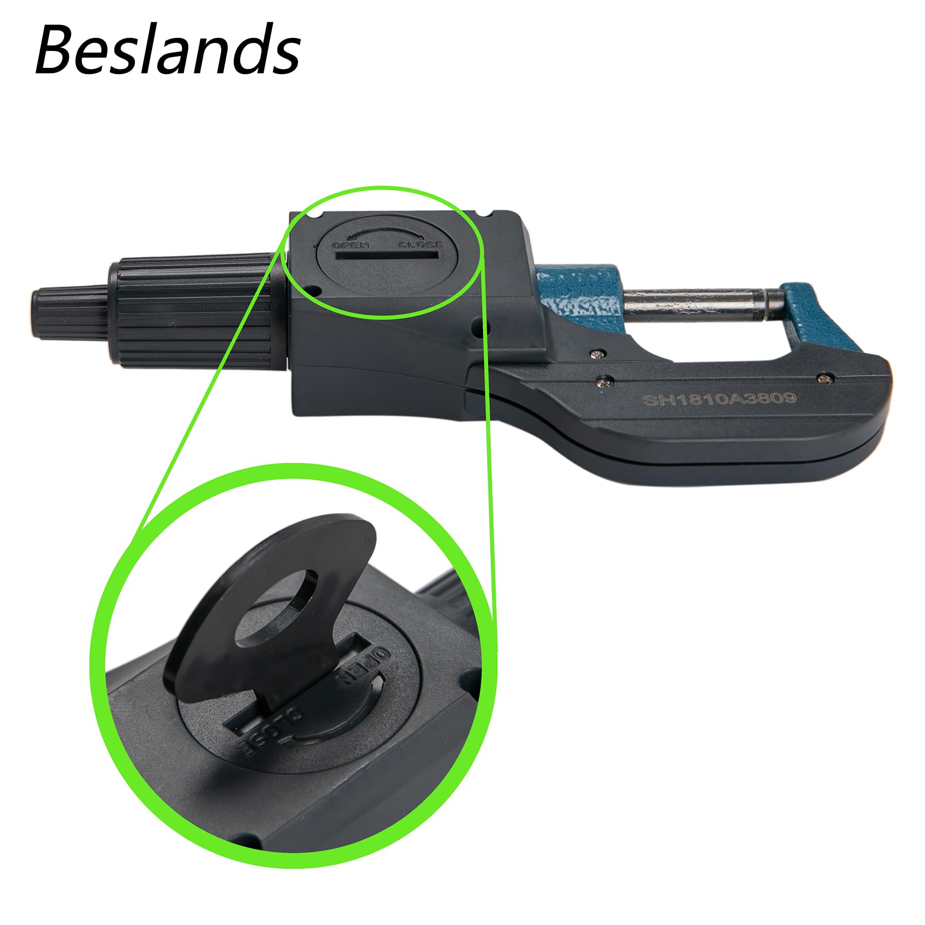 Beslands Digital Electronic Display Micrometer 0-1" / 0-25mm Gauge 0.00004" / 0.001mm Thickness Measuring Tools for Mechanics Inch/Metric Calipers, Machinist Micrometer, Protective Case with Battery