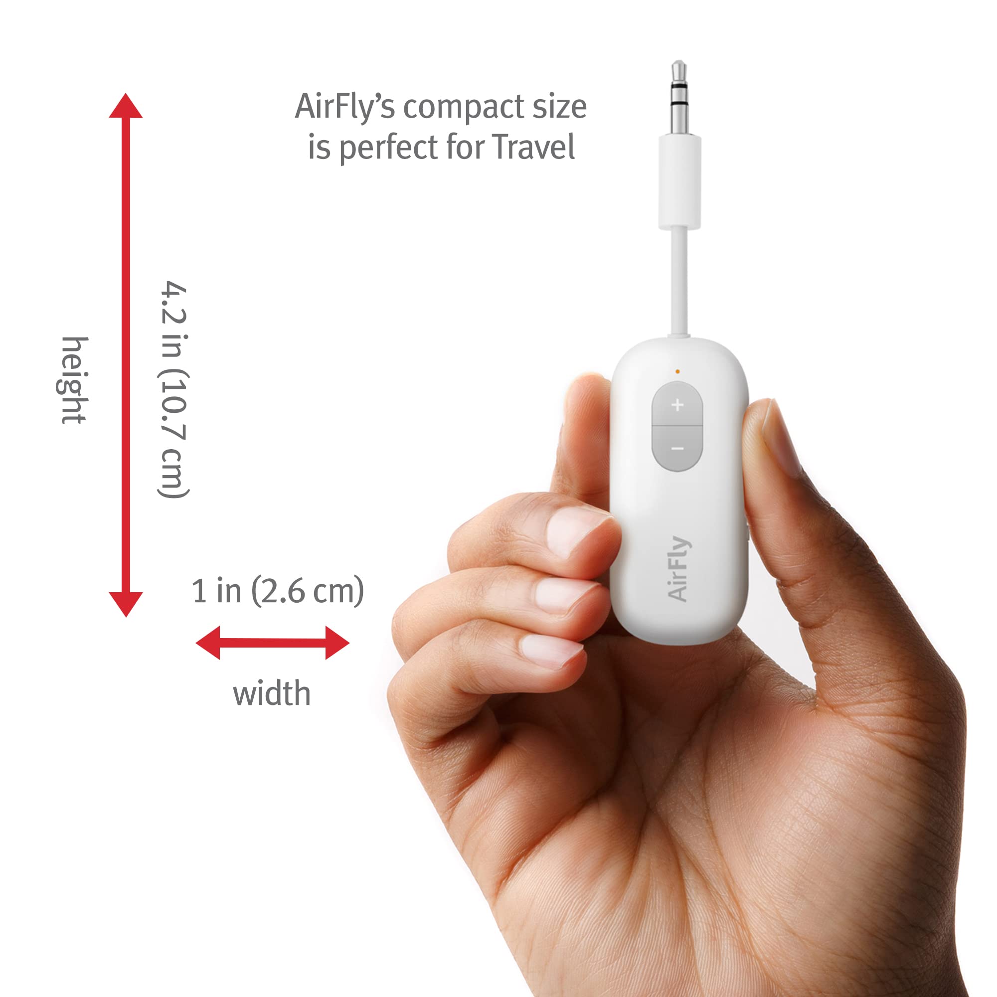 Twelve South AirFly SE Audio Streaming for TV/Airplane to Wireless Headphones – Wireless Adapter for AirPods, Airplane, Car, Gym, Home, Use with Any 3.5 mm Audio Jack