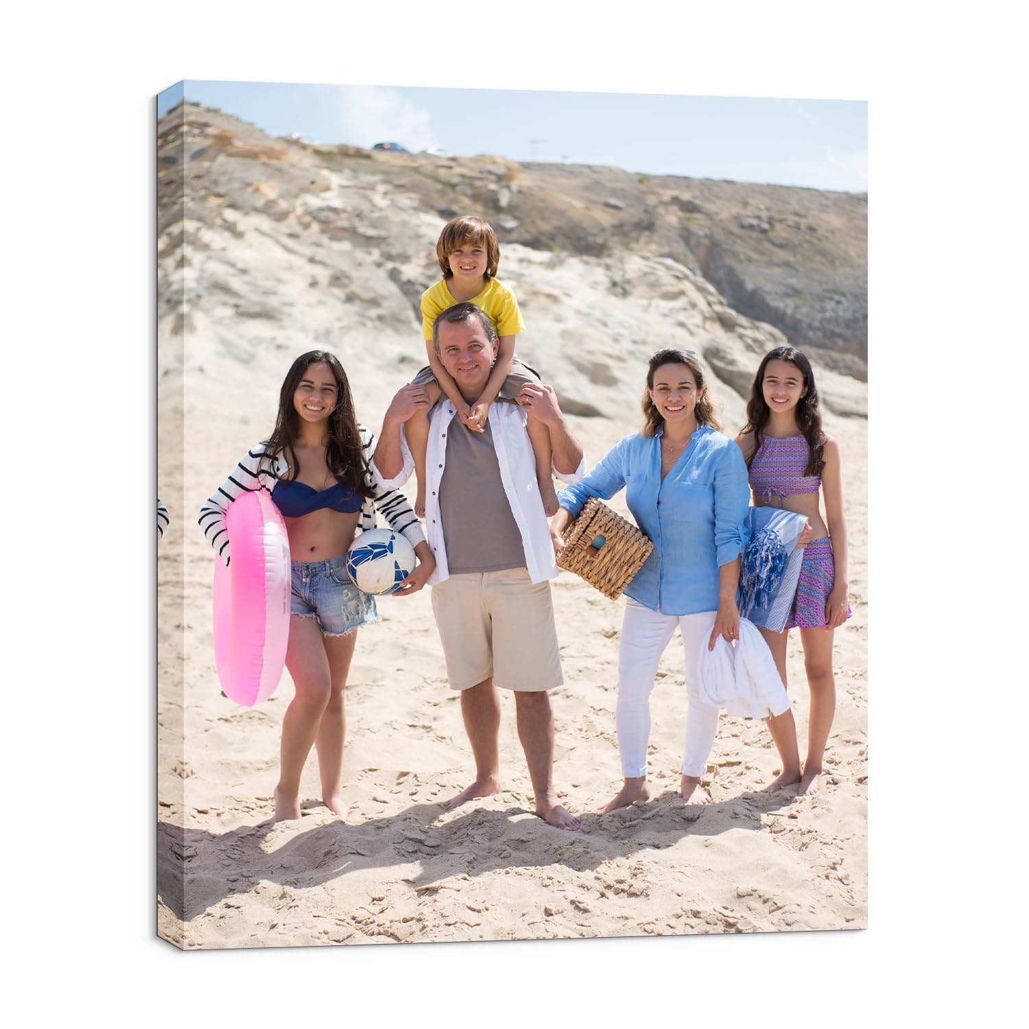 Custom Canvas Prints with Your Photos,Customized Poster Prints,Personalized Canvas Pictures Wall Art,Halloween and Christmas Gifts for Family and Friends (11''W X 14''H)