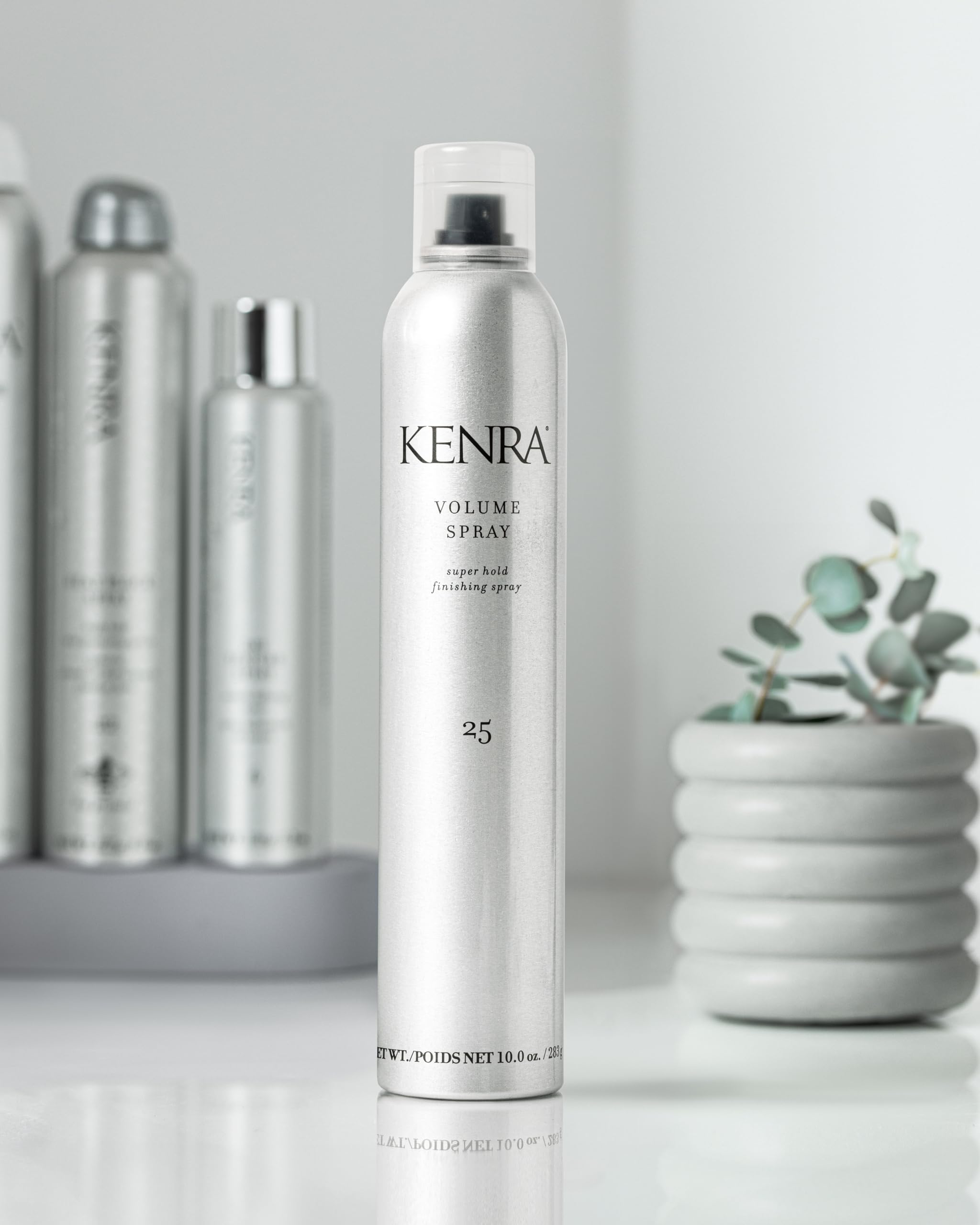 Kenra Professional Volume Spray 25 50% | Super Hold Finishing & Styling Hairspray | Flake-free & Fast-drying | Wind & Humidity Resistance | All Hair Types | 10 oz