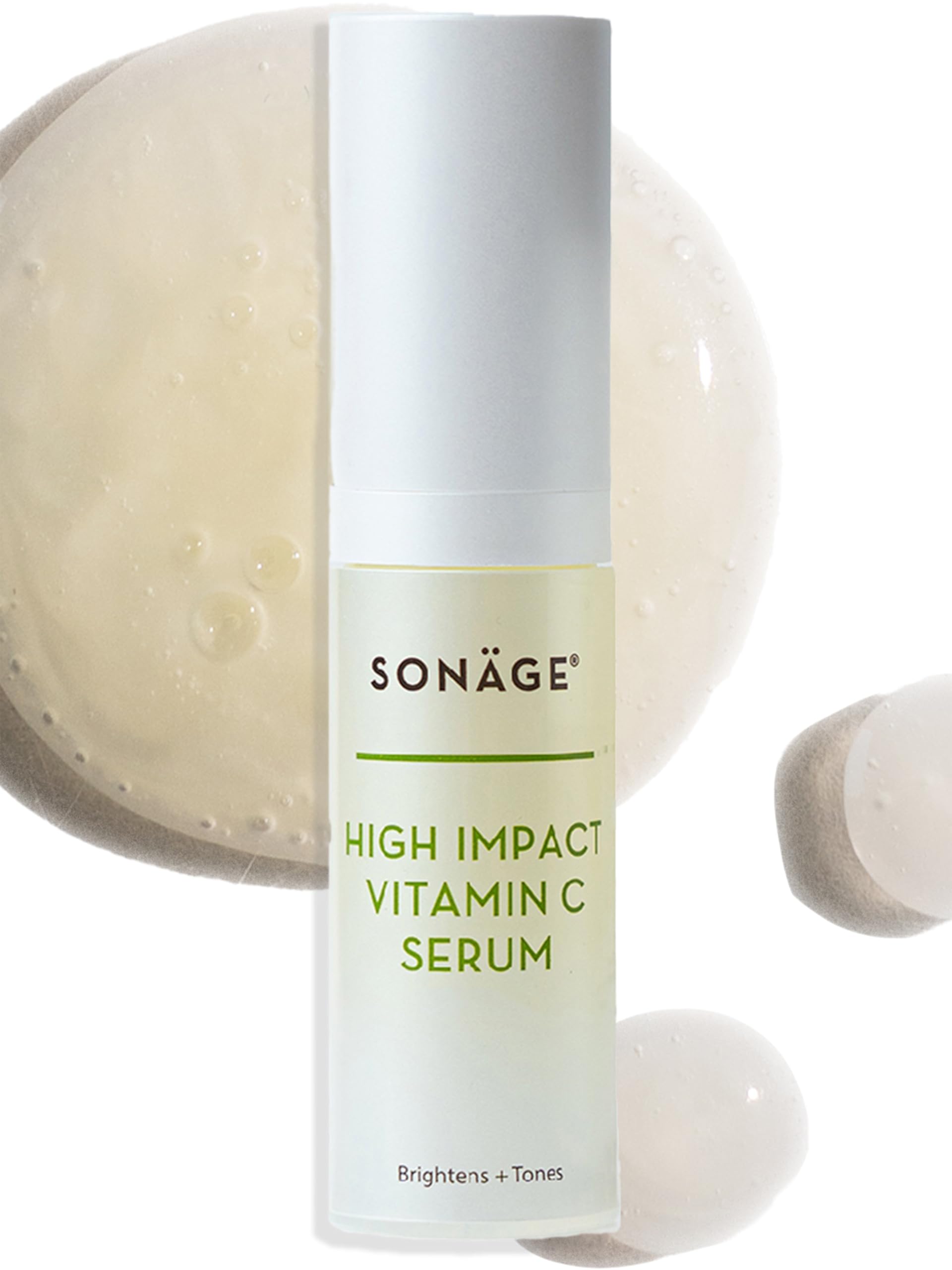 Sonage High Impact Vitamin C Serum: With Hyaluronic Acid | Brightens, Hydrates, Fades Dark Spots and Corrects Skin Tone (30 ml)