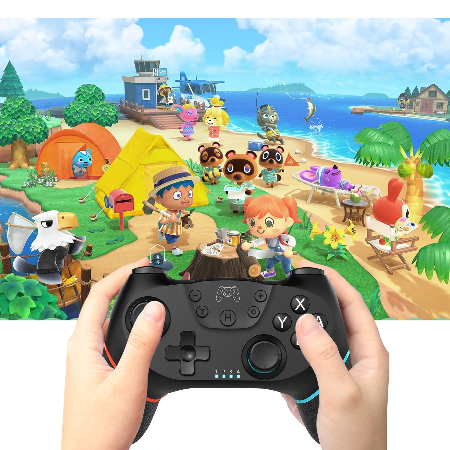 Deepdawn Switch Controller, Wireless Pro Controller Compatible with Nintendo Switch, Wireless Gamepad Joystick with Programmable Function【2023 Upgraded Version】