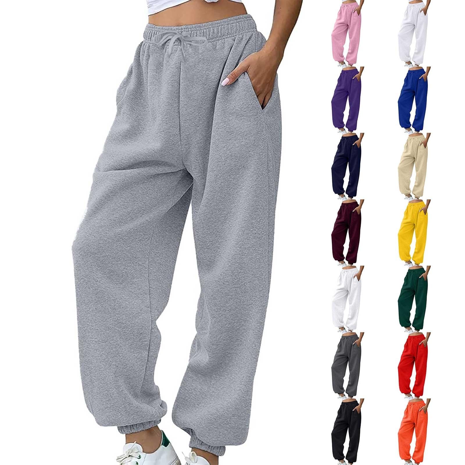 Amaon Haul Items Women Womens Sweat Pants Amaon+Prime Active Sweatpants Sweat Pants Womans Retro Sweatpants Sweatpant Athletic Sweatpants Fleece Wide Leg Sweatpants Women 1Gy2 Small