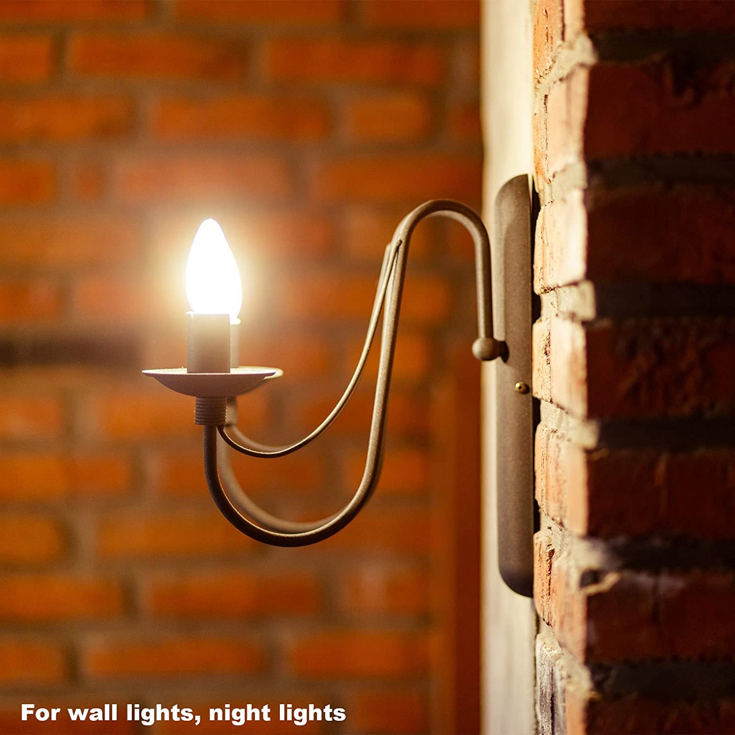 Himalayan Glow Salt Lamp Light Bulbs - Night Light Bulbs - 15 Watt Light Bulbs for Lamp - E12 Incandescent Bulbs - High Temp Resistance