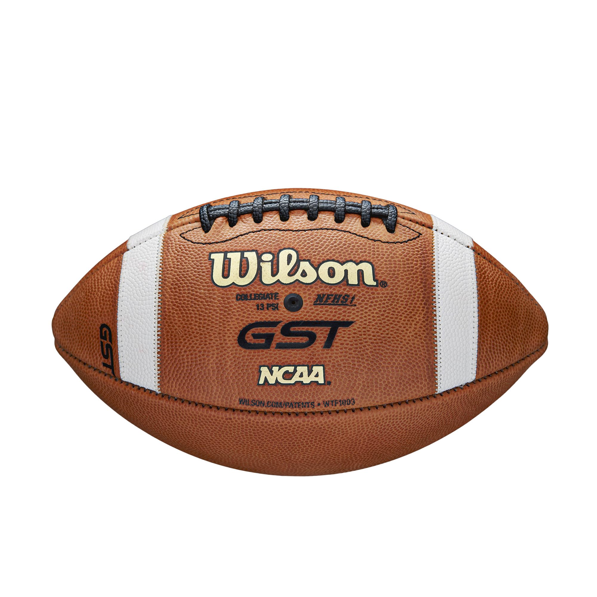 WILSON GST1003 Leather Game Football Factory Defect/Blemish - Official Size, Tan