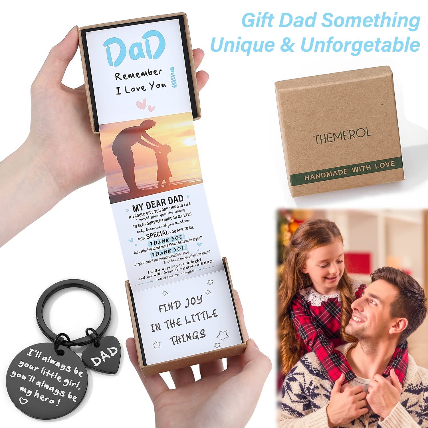 THEMEROL Gifts for Dad Birthday Gift Father's Day Gifts From Daughter Son Cool Funny Gifts for Dad Who Have Everything Best Dad Ever