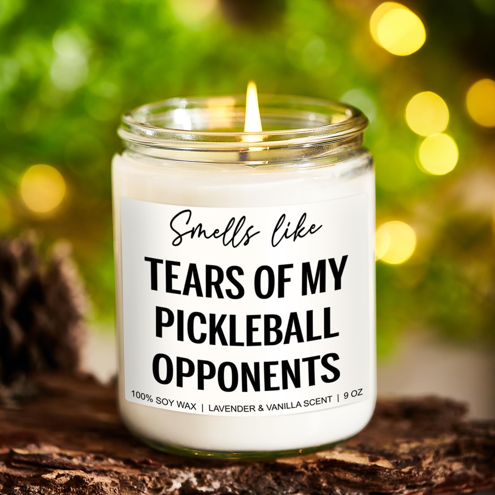 Younift Tears of My Pickleball Opponents Candle, Pickleball Gifts, Pickleball Accessories, Christmas Gifts for Pickleball Lovers, Pickleball Gifts for Men, Women, Dad, Mom, Funny Pickle Ball Gifts