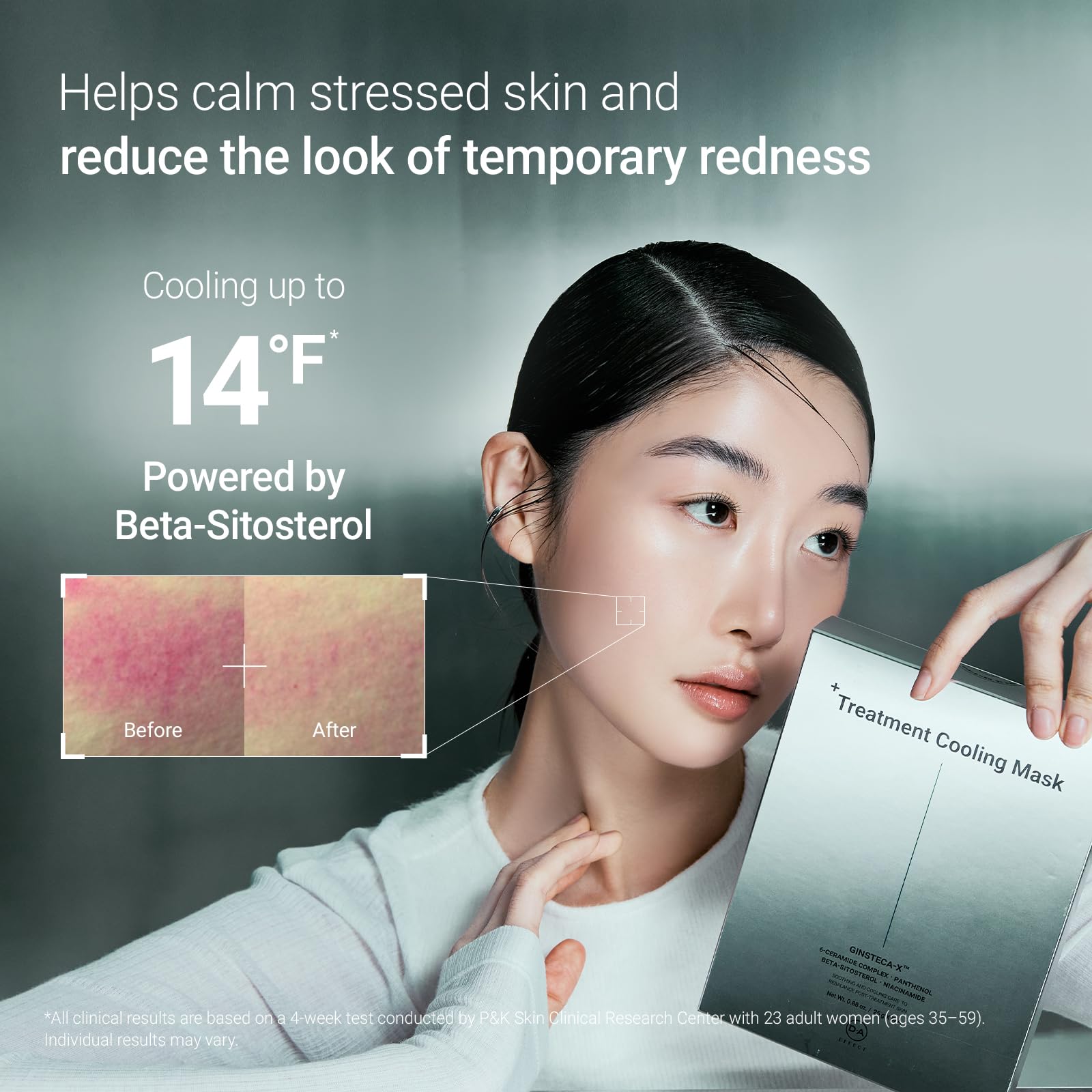 DA EFFECT Cooling Treatment Sheet Mask – Skin Protection & Barrier Repair Care for Stressed, Irritated Skin | Post-Treatment Care | Calming, Hydrating Face Mask | 25g x 5 Sheets