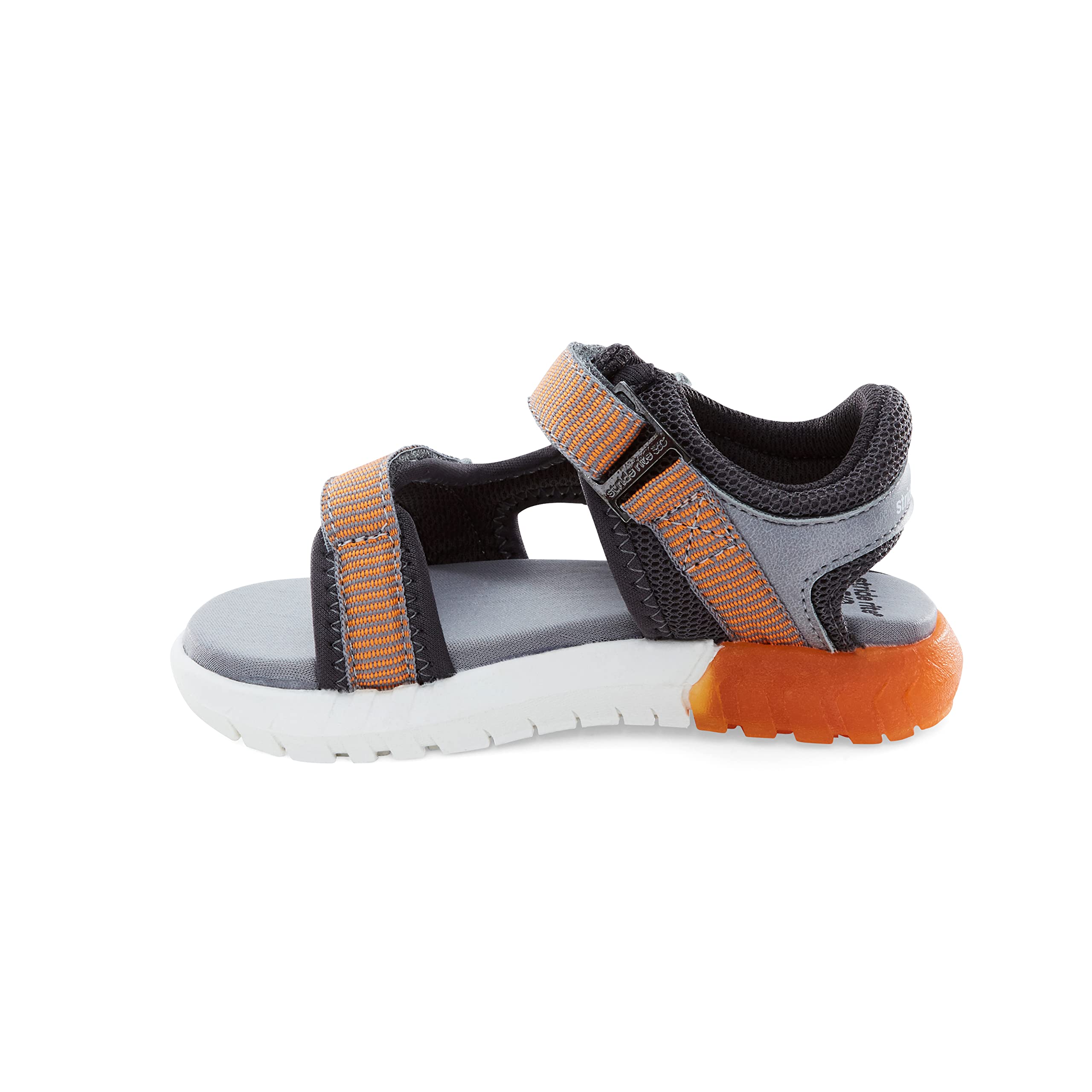 Stride Rite 360 Boys Vinnie Light Up Sandal, Orange, 8 Toddler