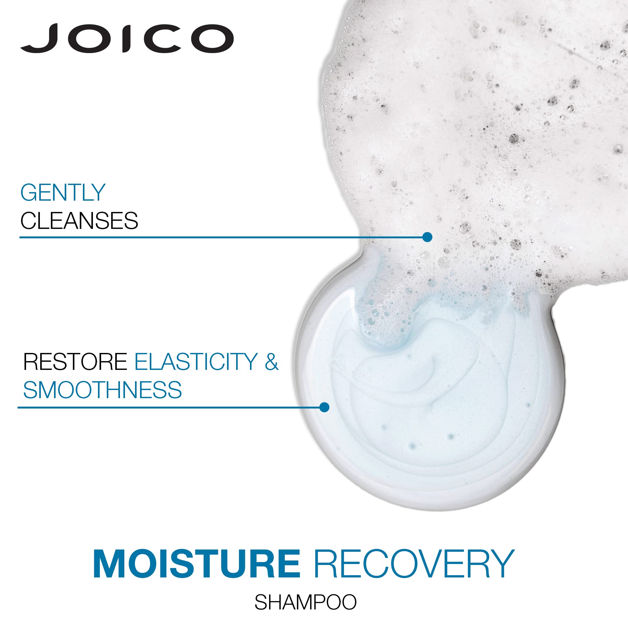 Joico Moisturizing Shampoo for Thick, Coarse, Dry Hair - Restores Moisture, Strength with Jojoba Oil & Shea Butter, 10.1oz