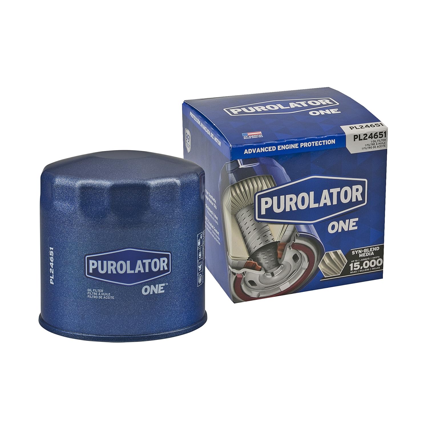 Purolator PL24651 PurolatorONE Advanced Engine Protection Spin On Oil Filter