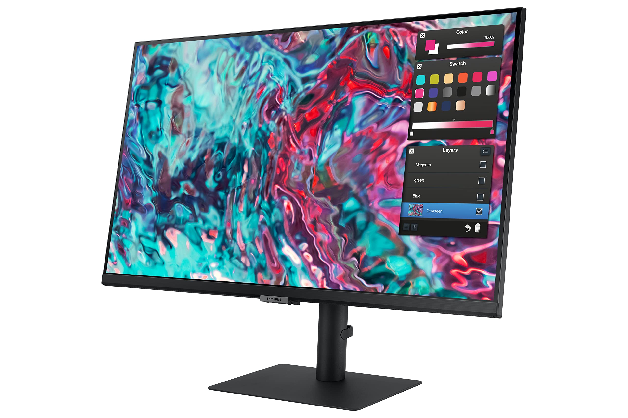 Samsung 27-Inch ViewFinity S8 Series 4K UHD High Resolution Monitor, IPS Panel, 60Hz, Thunderbolt 4, HDR 10+, Built-in Speakers, Height Adjustable Stand, S27B804TGN, Black