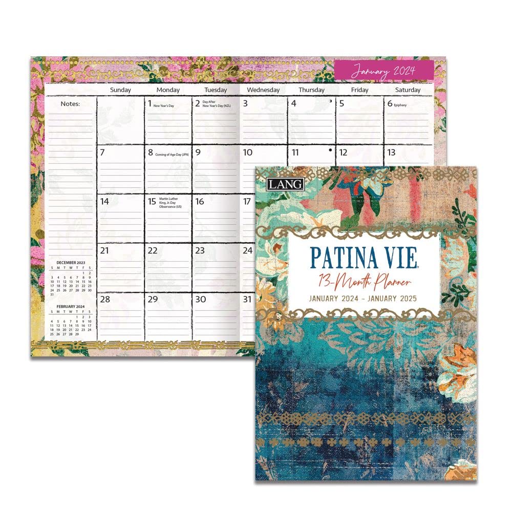 LANG Patina Vie 2024 Monthly Planner (24991012125)