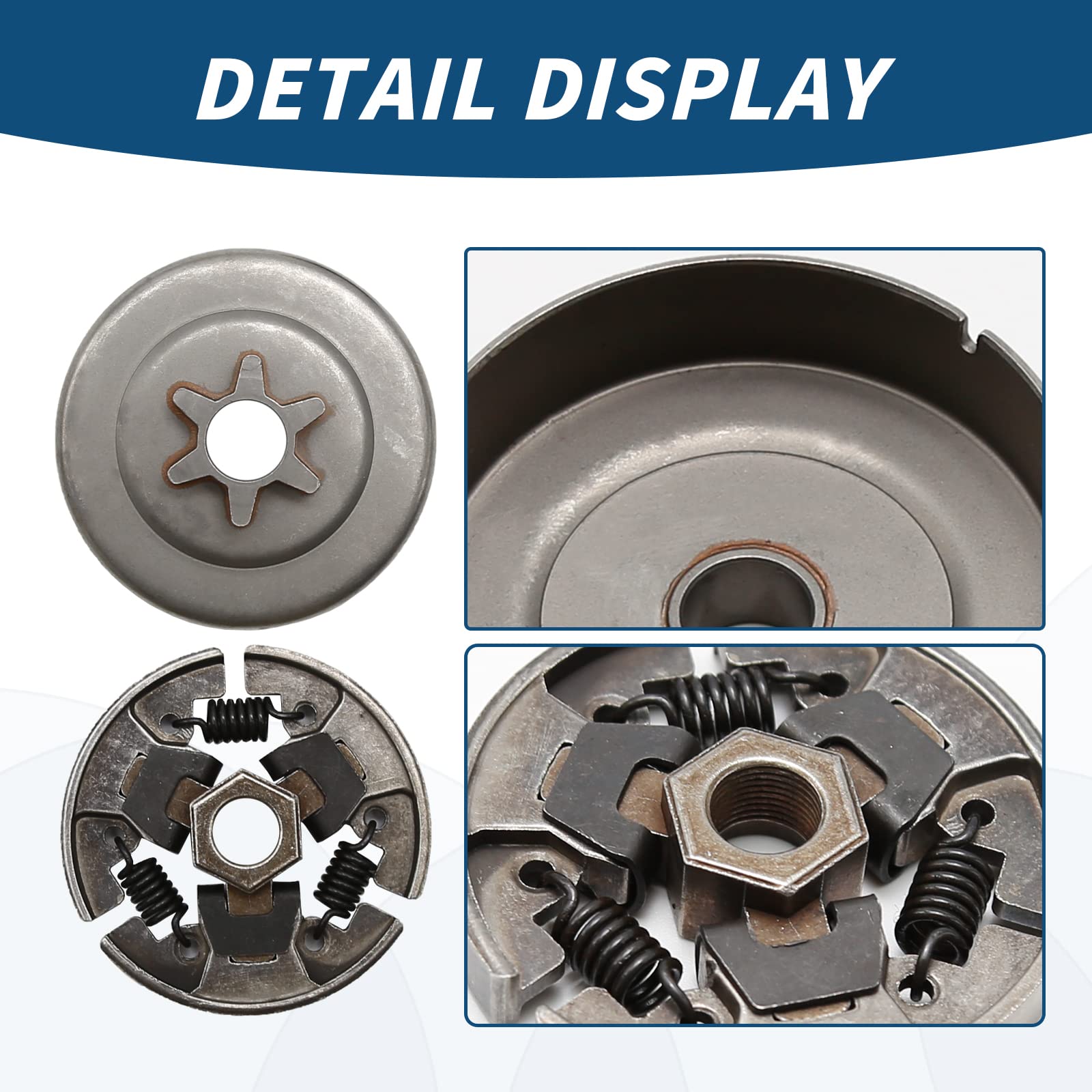 Hoypeyfiy 3/8" Sprocket Clutch Kit Replacement for Stihl 017 018 021 023 025 MS170 MS180 MS210 MS230 MS250 Chainsaws Replace 1123 640 2003, 1123 640 2073