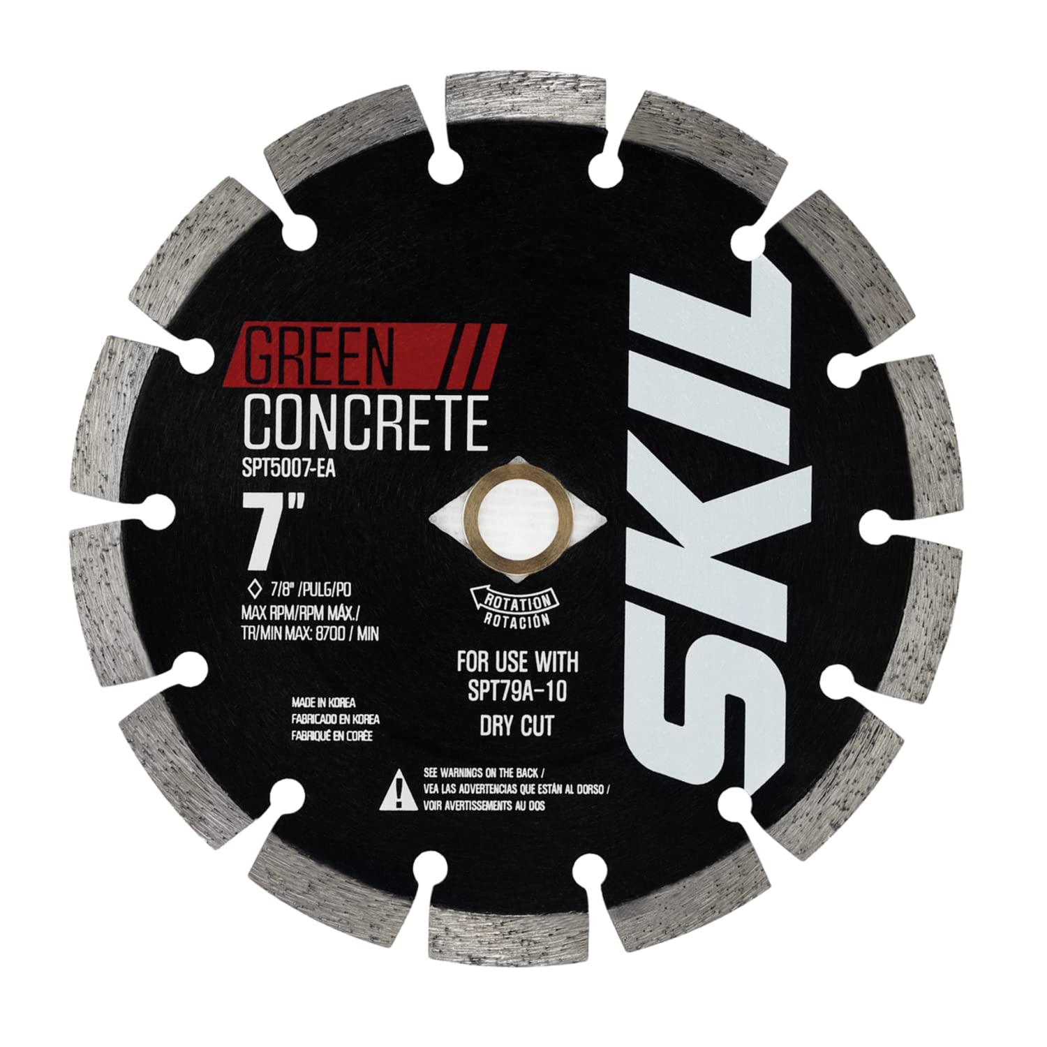 SKIL SPT5007-EA Concrete Saw Green Cut Early Entry Attachment Kit for SKIL Model SPT79A-10, Black